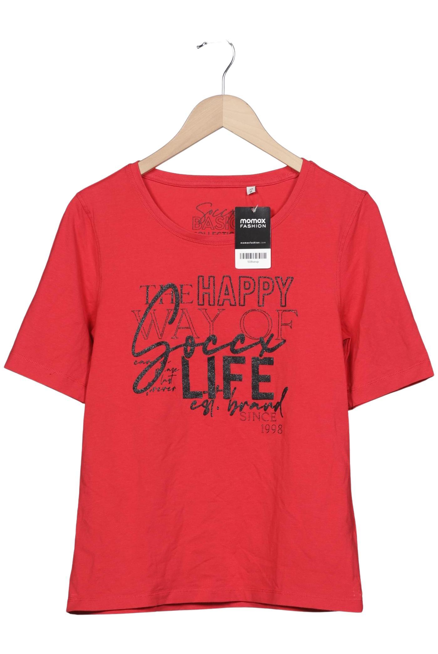

Soccx Damen T-Shirt, rot, Gr. 38