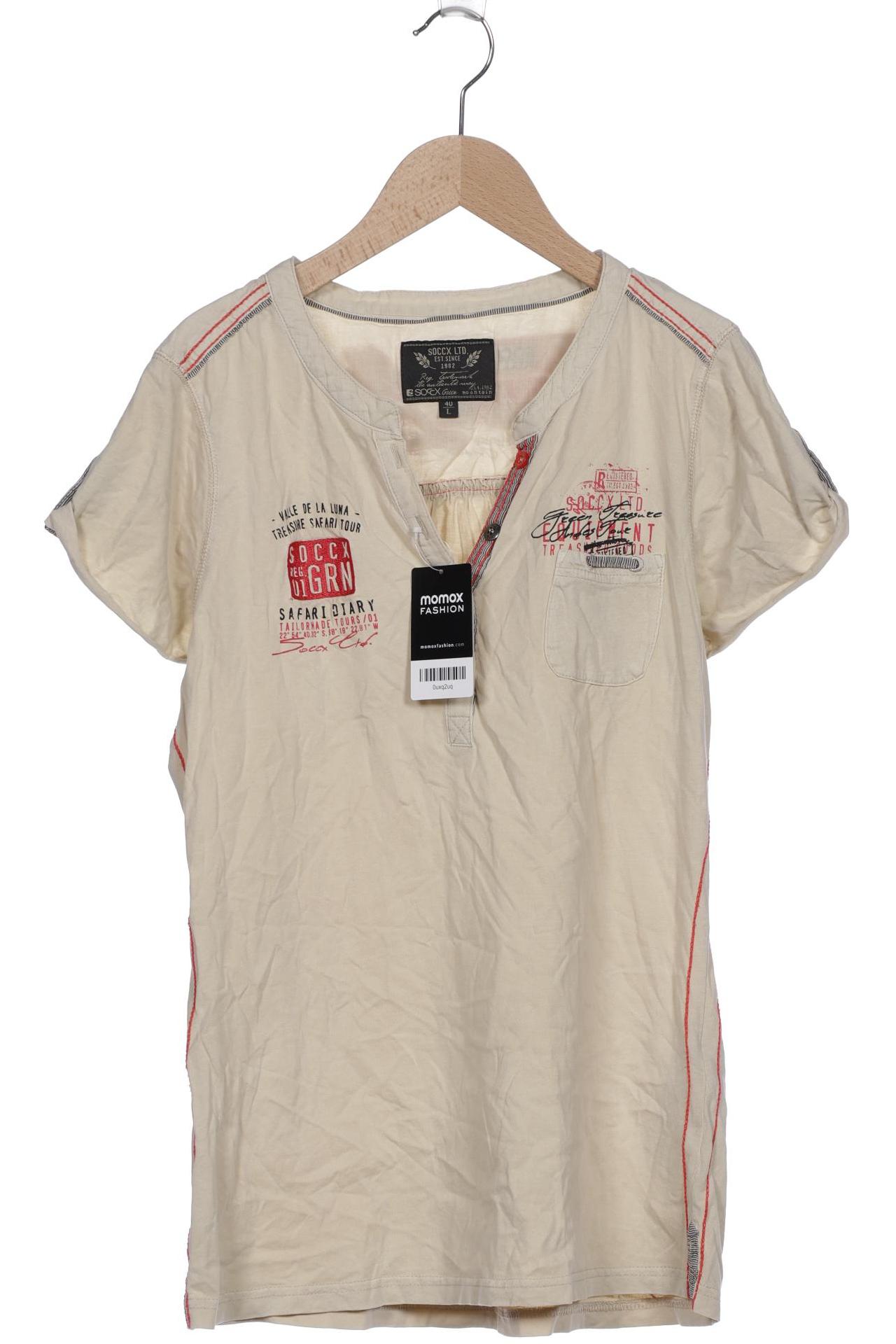 

Soccx Damen T-Shirt, cremeweiß, Gr. 40