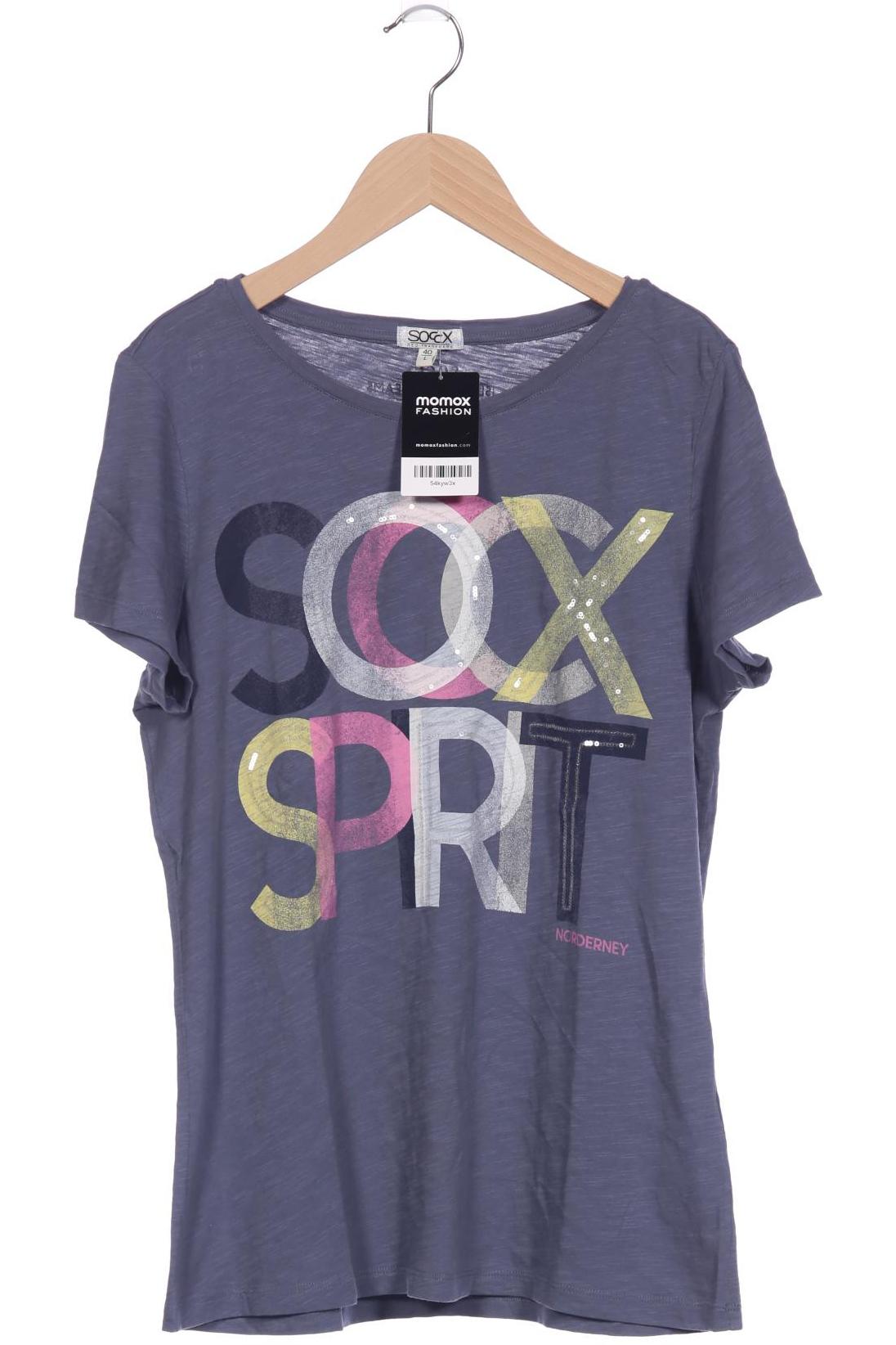

Soccx Damen T-Shirt, blau, Gr. 40