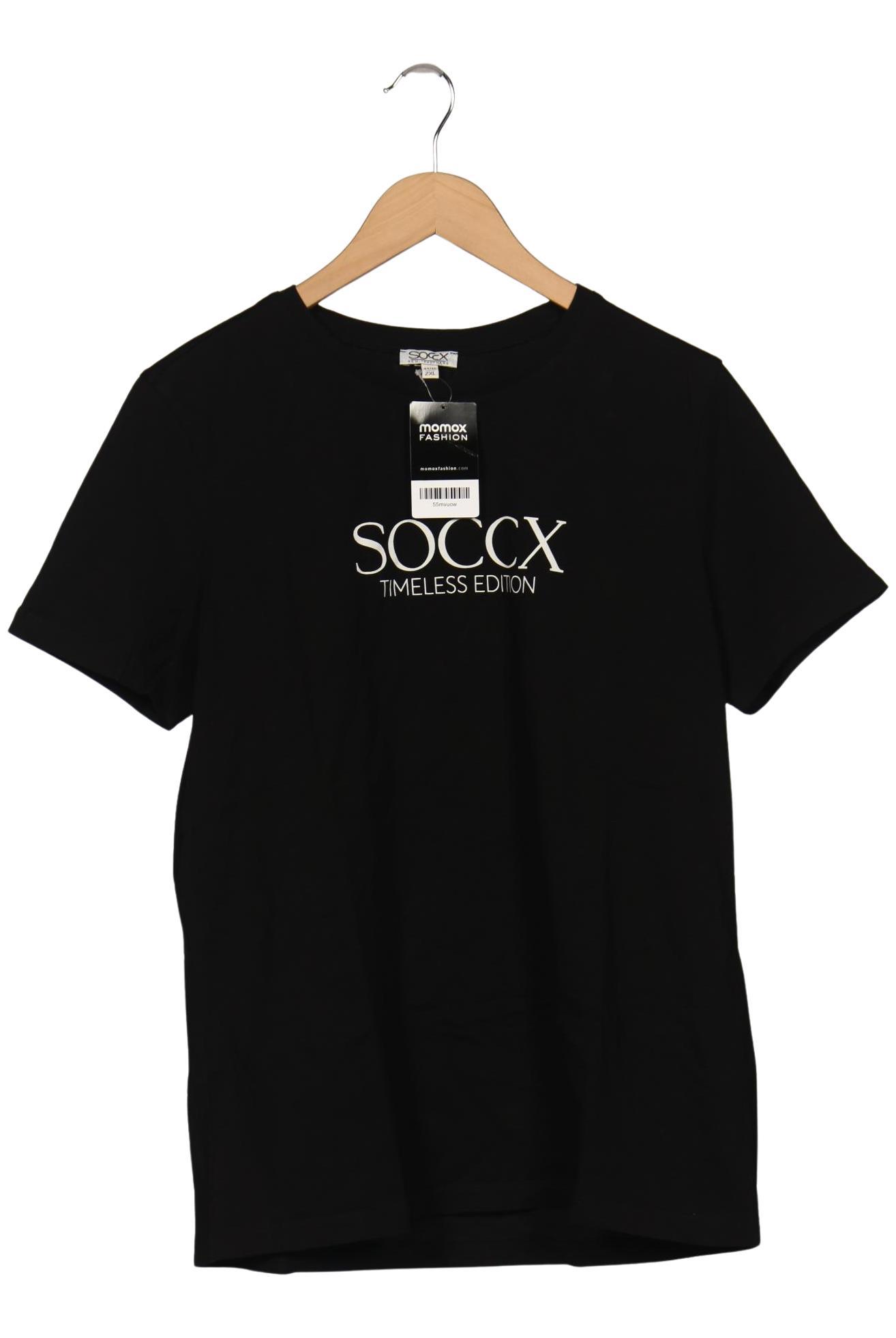 

Soccx Damen T-Shirt, schwarz, Gr. 44