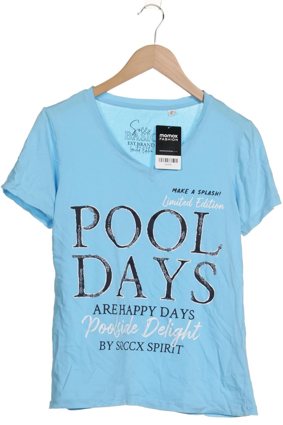 

Soccx Damen T-Shirt, blau, Gr. 38