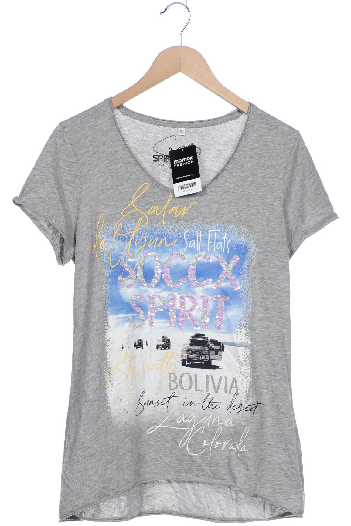 

Soccx Damen T-Shirt, grau, Gr. 42