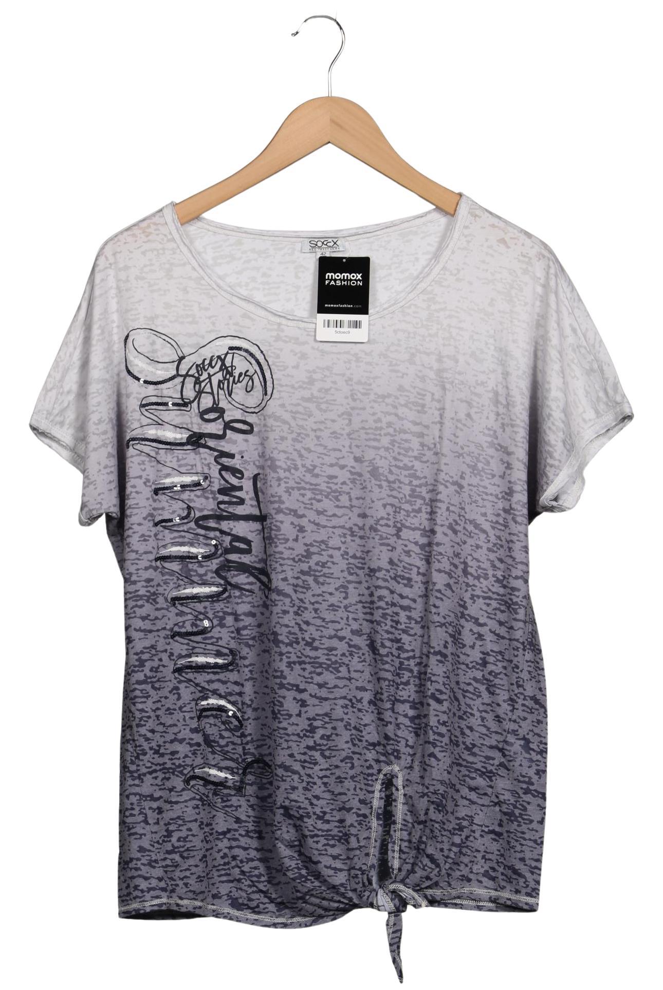 

Soccx Damen T-Shirt, blau, Gr. 42