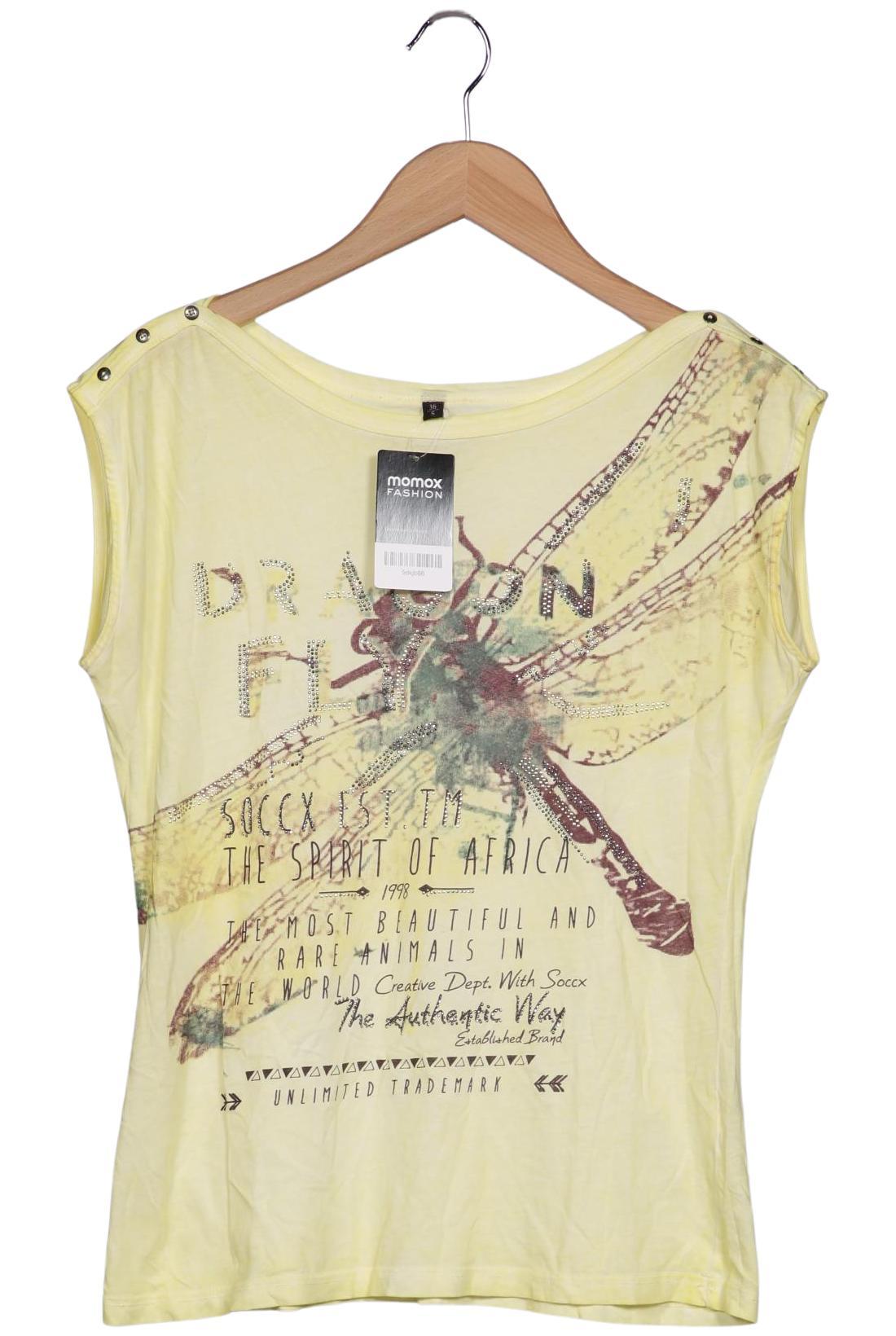 

Soccx Damen T-Shirt, gelb, Gr. 36