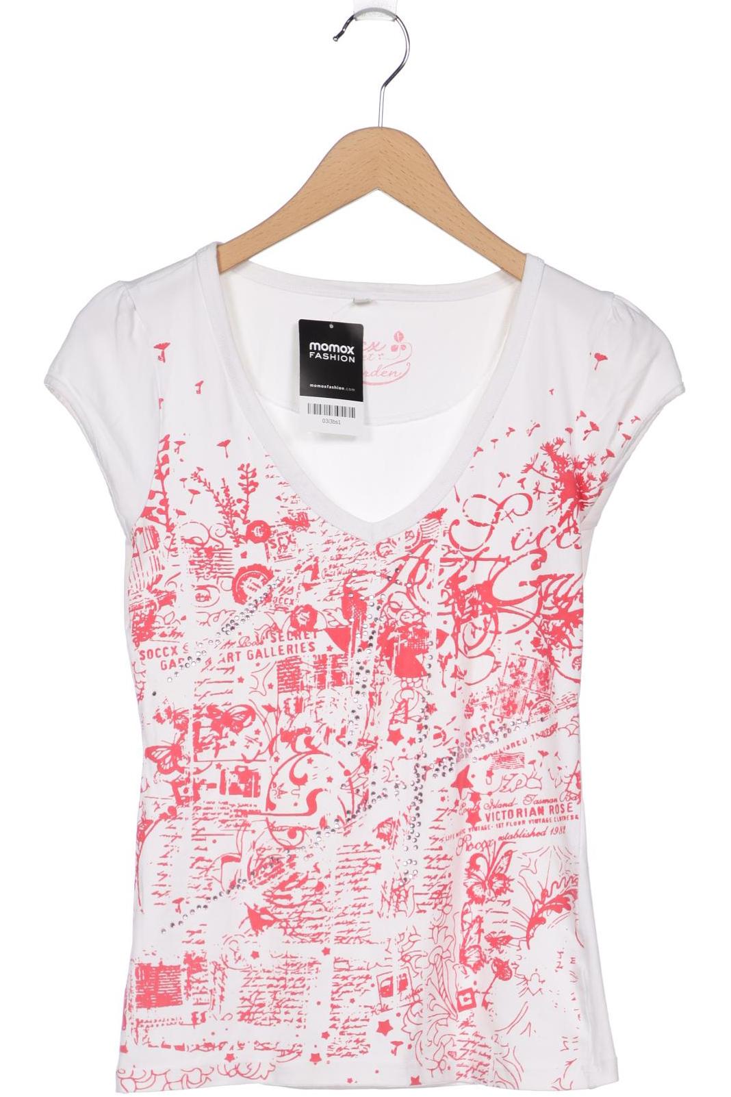 

Soccx Damen T-Shirt, weiß, Gr. 38