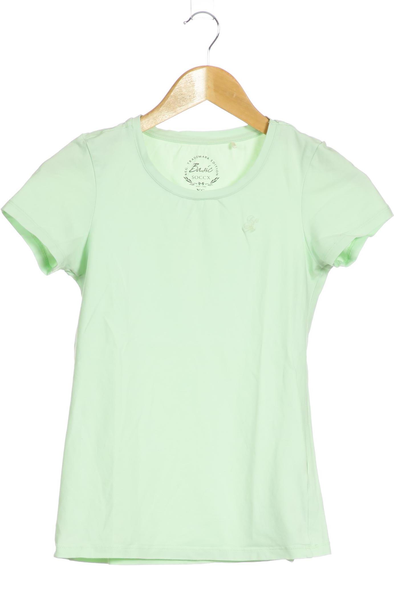 

Soccx Damen T-Shirt, grün, Gr. 34