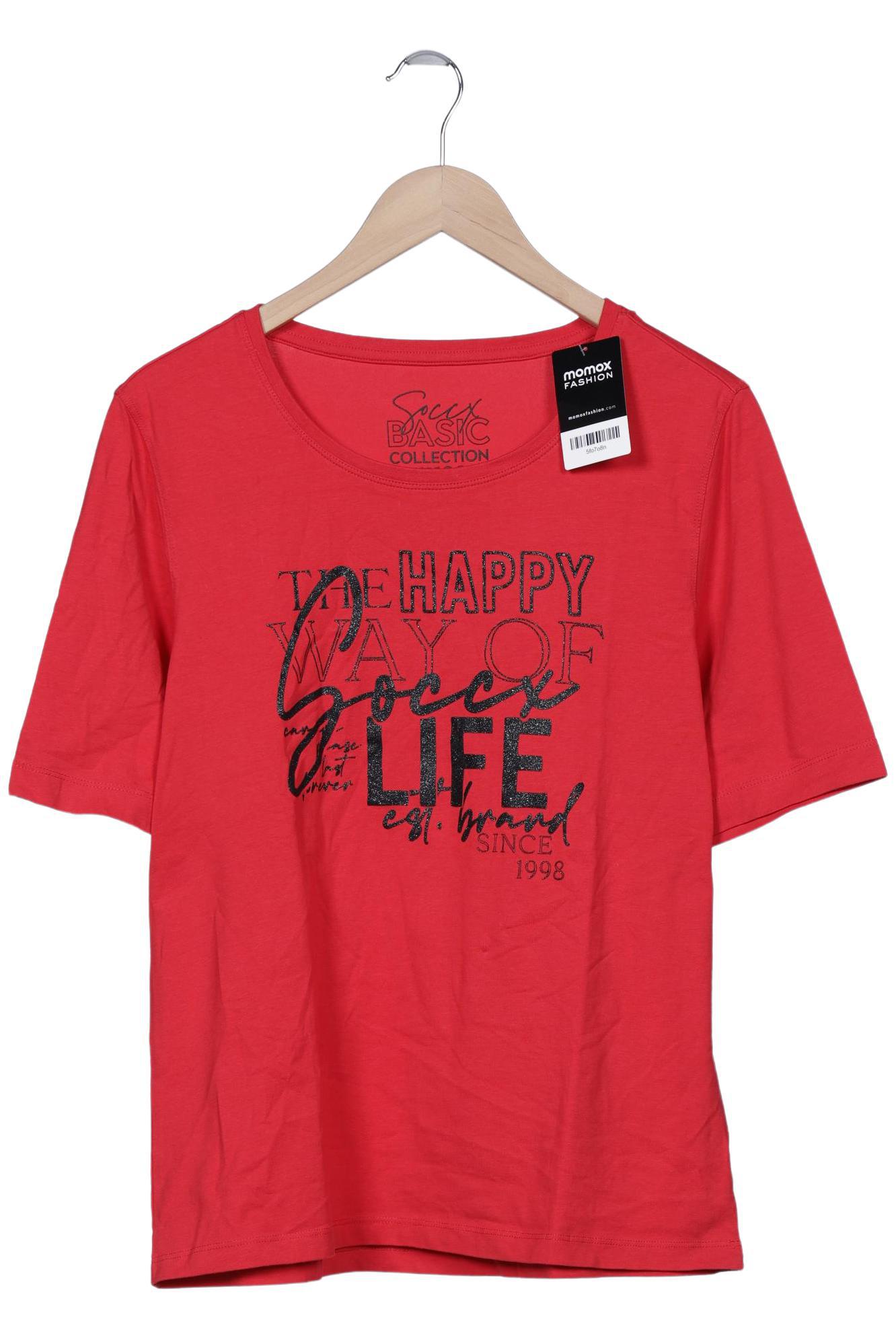 

Soccx Damen T-Shirt, rot, Gr. 44