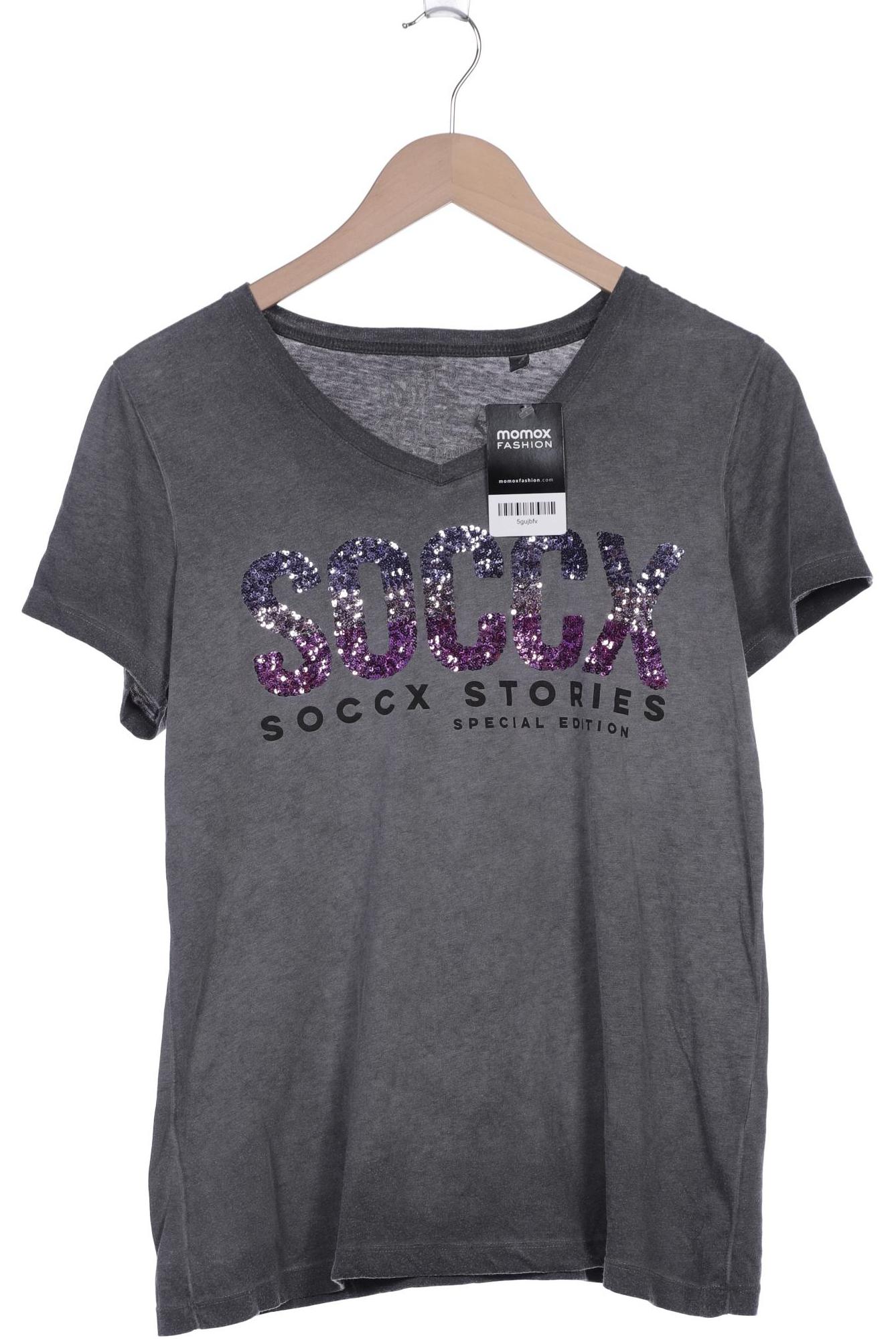 

SOCCX Damen T-Shirt, grau