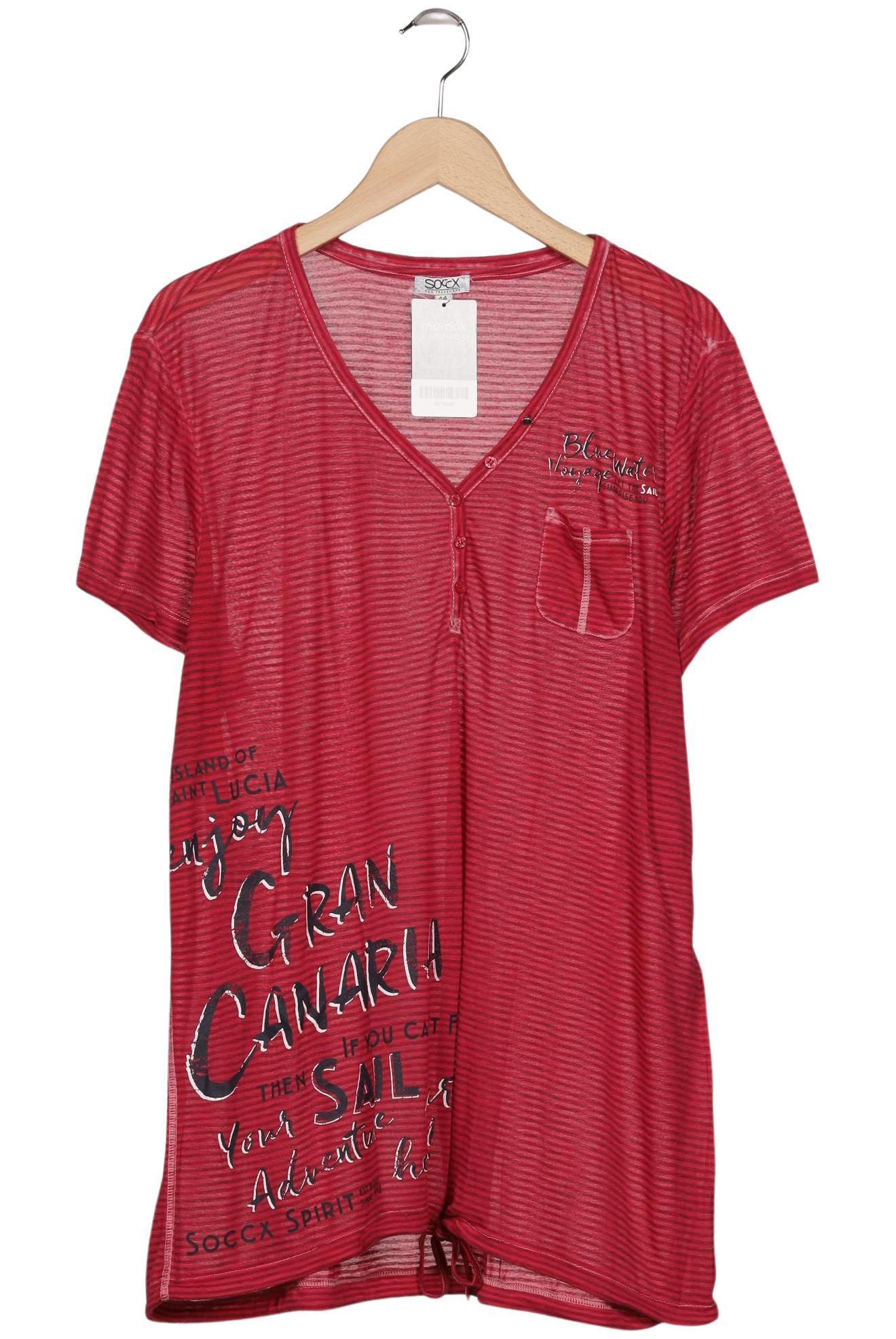 

Soccx Damen T-Shirt, rot, Gr. 44