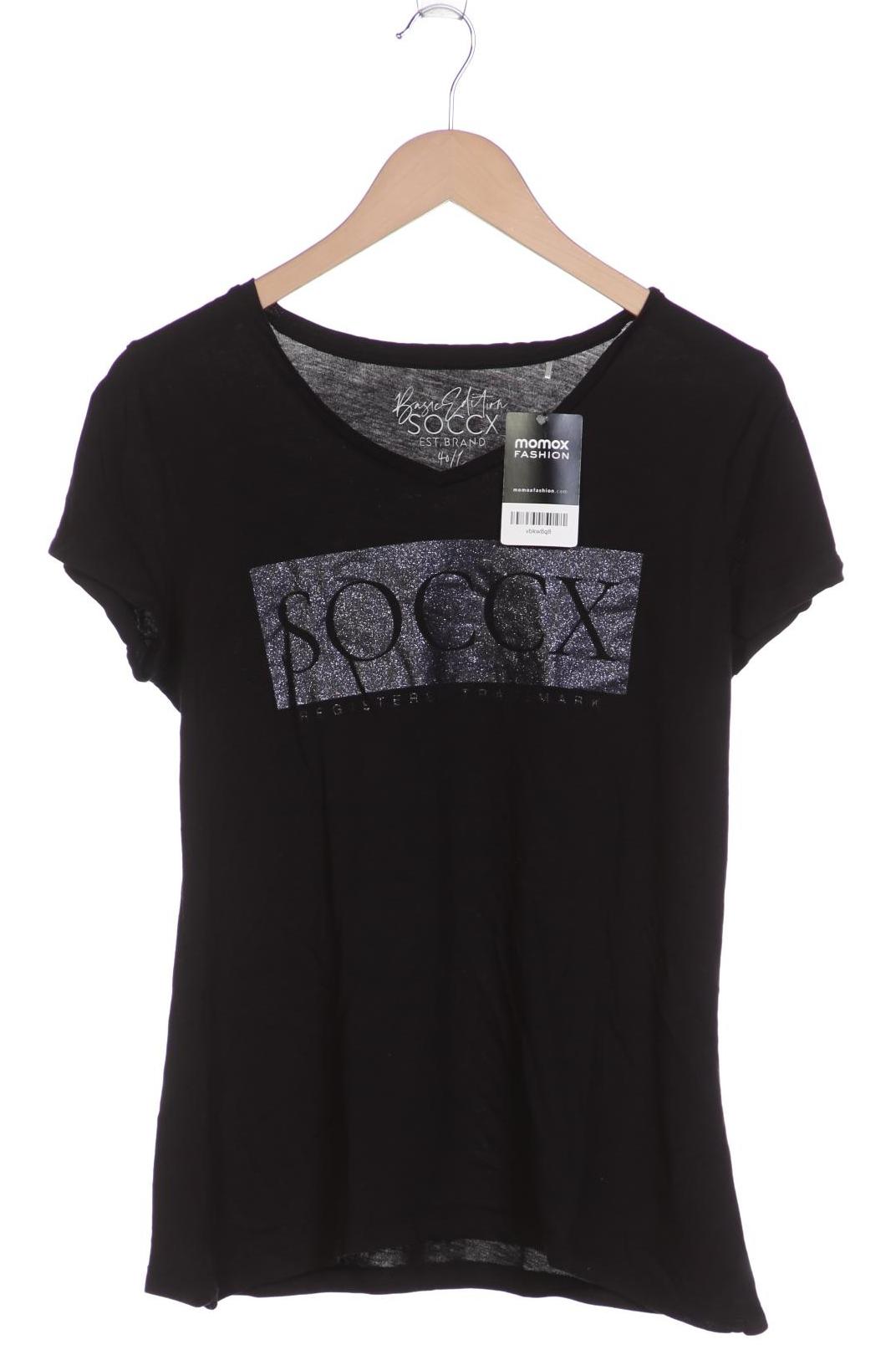 

Soccx Damen T-Shirt, schwarz, Gr. 40