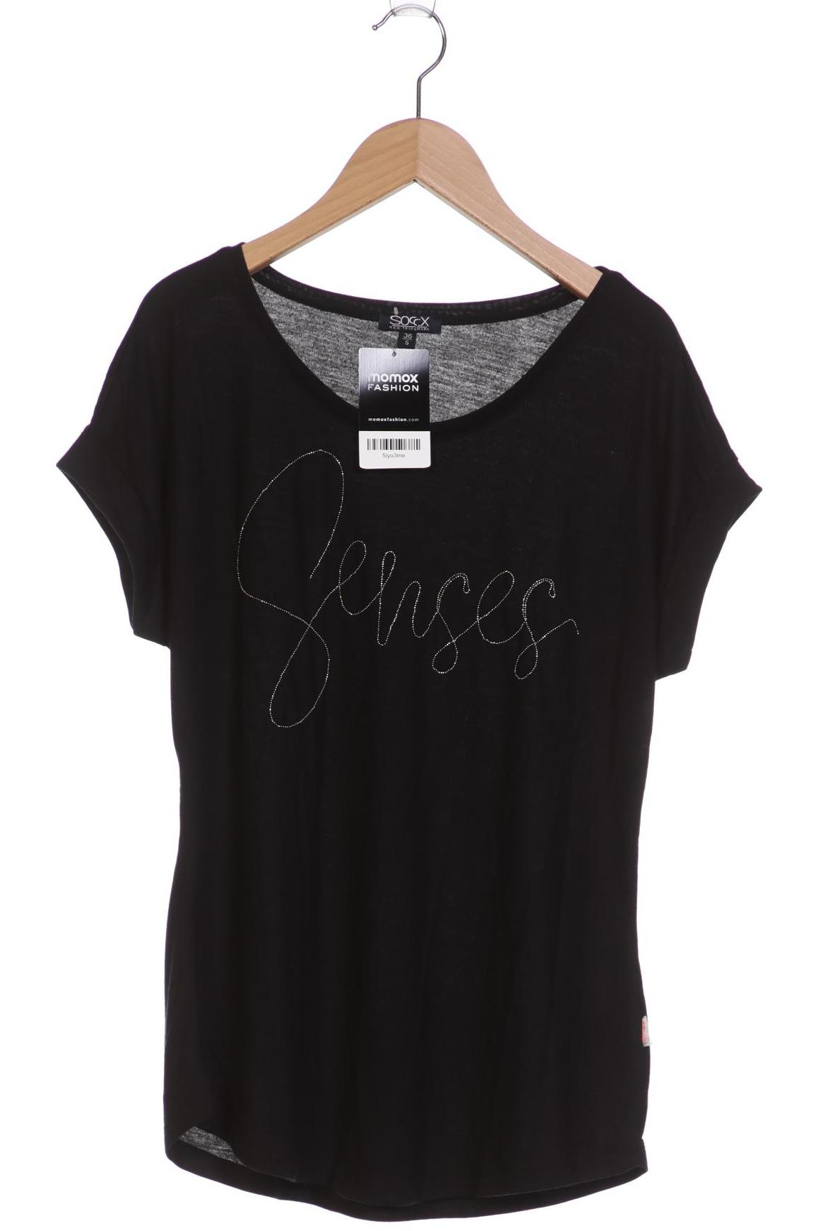 

SOCCX Damen T-Shirt, schwarz