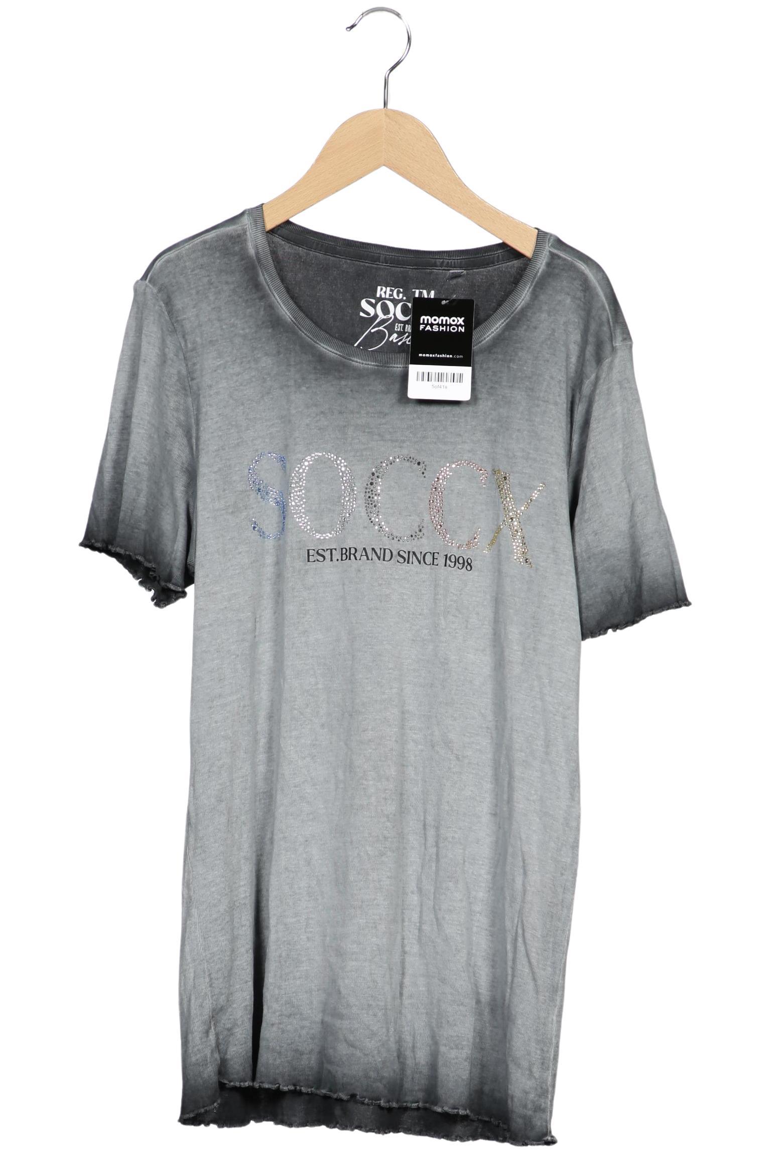 

Soccx Damen T-Shirt, grau, Gr. 44
