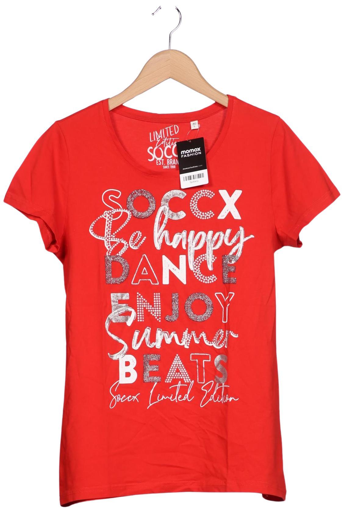 

Soccx Damen T-Shirt, rot, Gr. 40