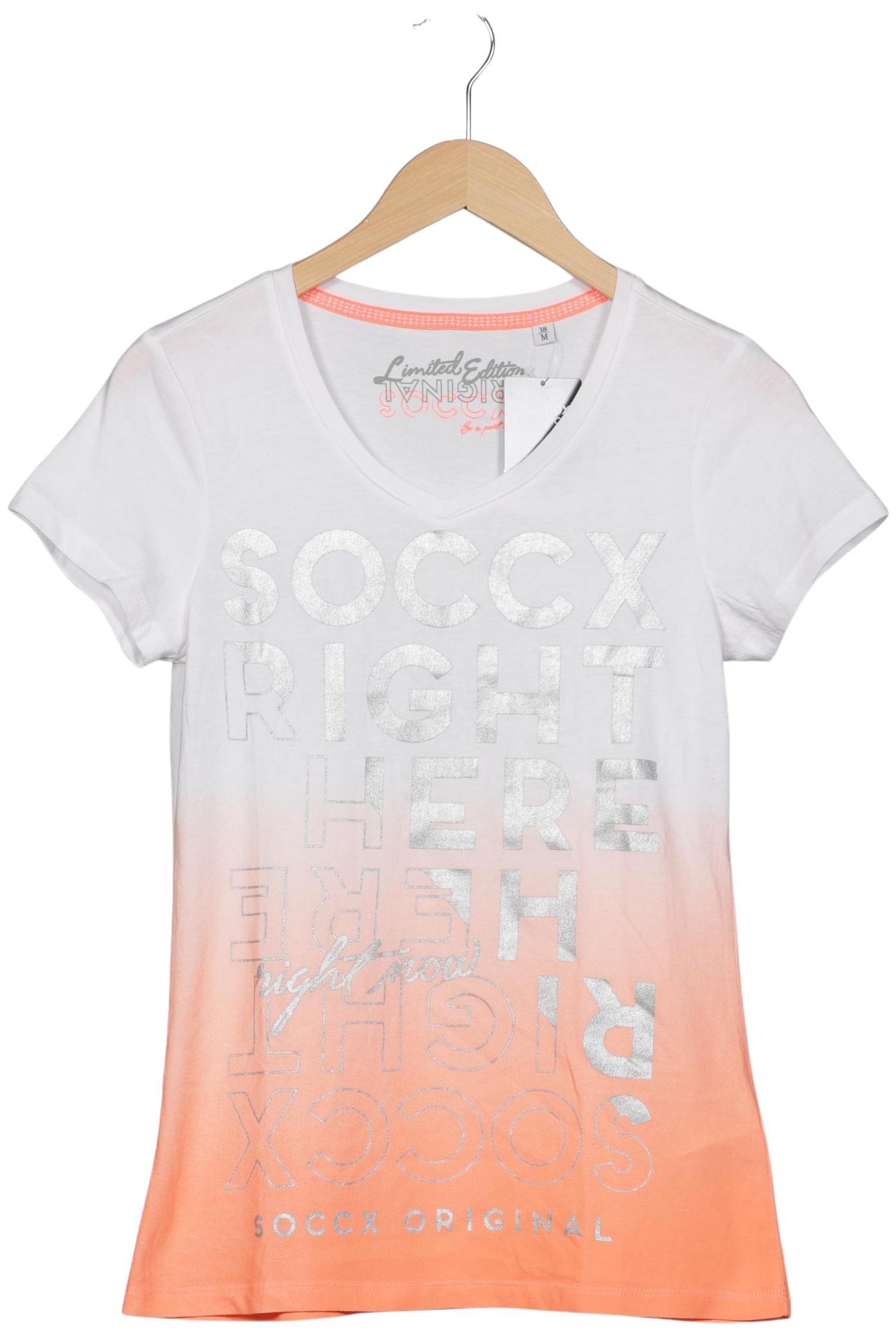 

Soccx Damen T-Shirt, weiß, Gr. 38