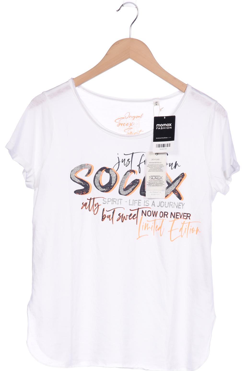 

SOCCX Damen T-Shirt, weiß