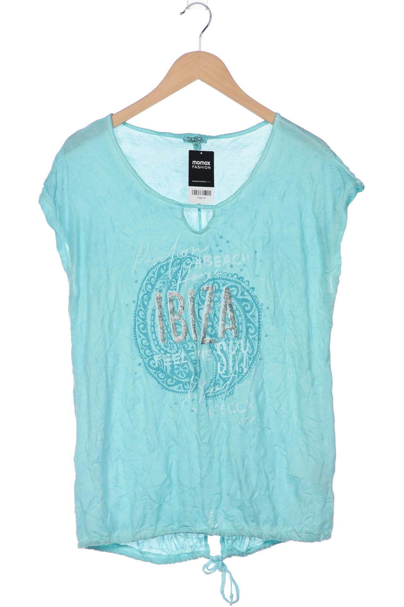 

Soccx Damen T-Shirt, türkis, Gr. 40