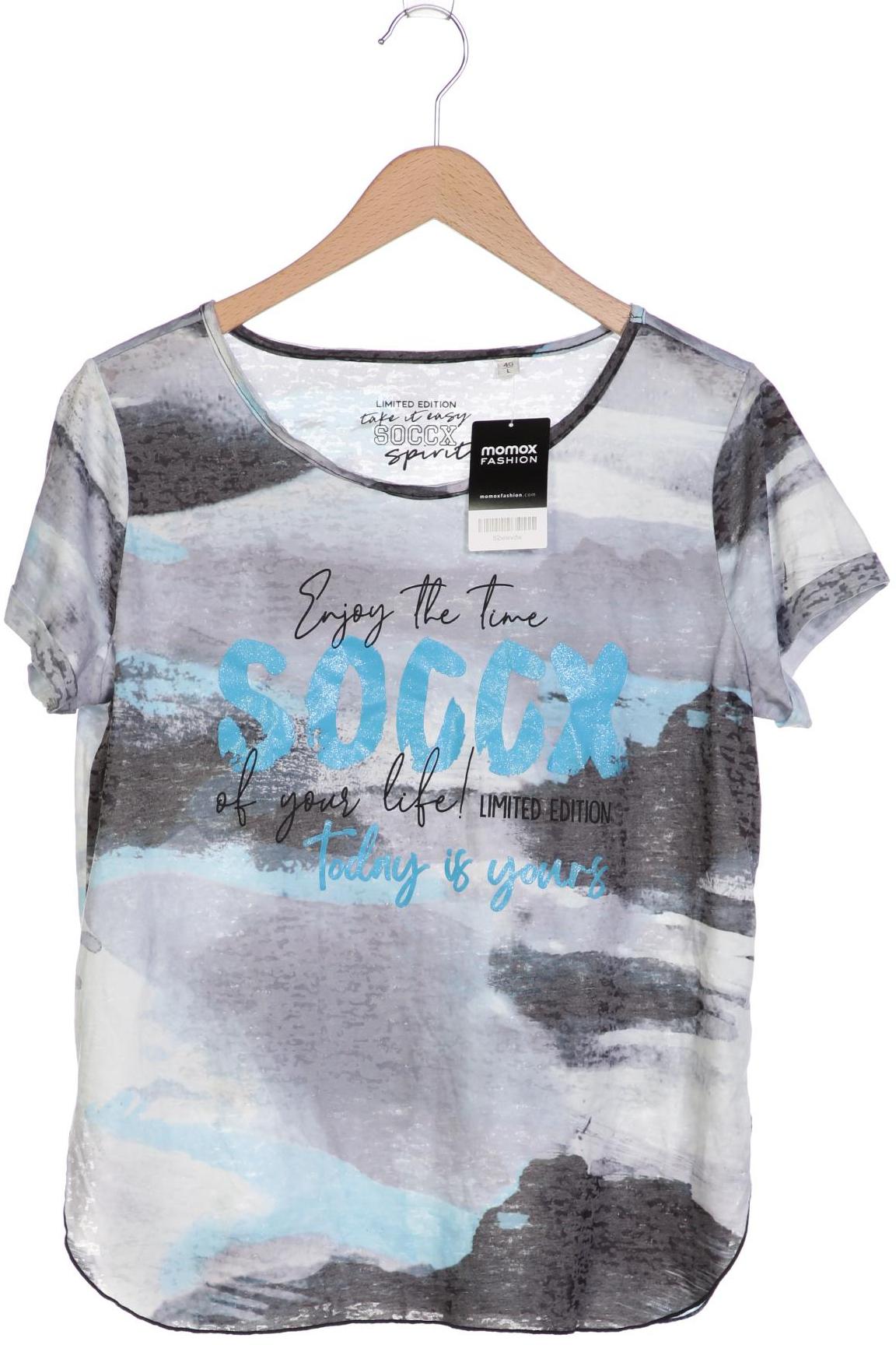 

SOCCX Damen T-Shirt, grau