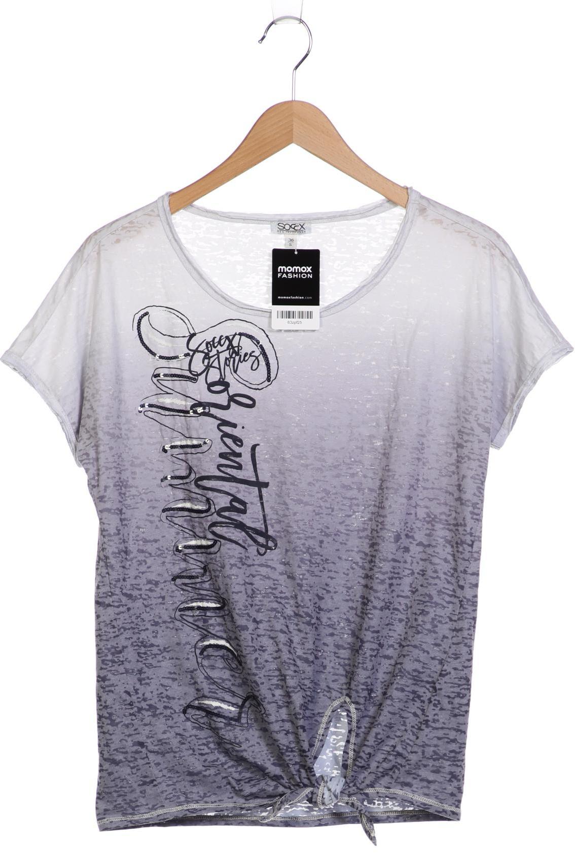 

Soccx Damen T-Shirt, grau, Gr. 36