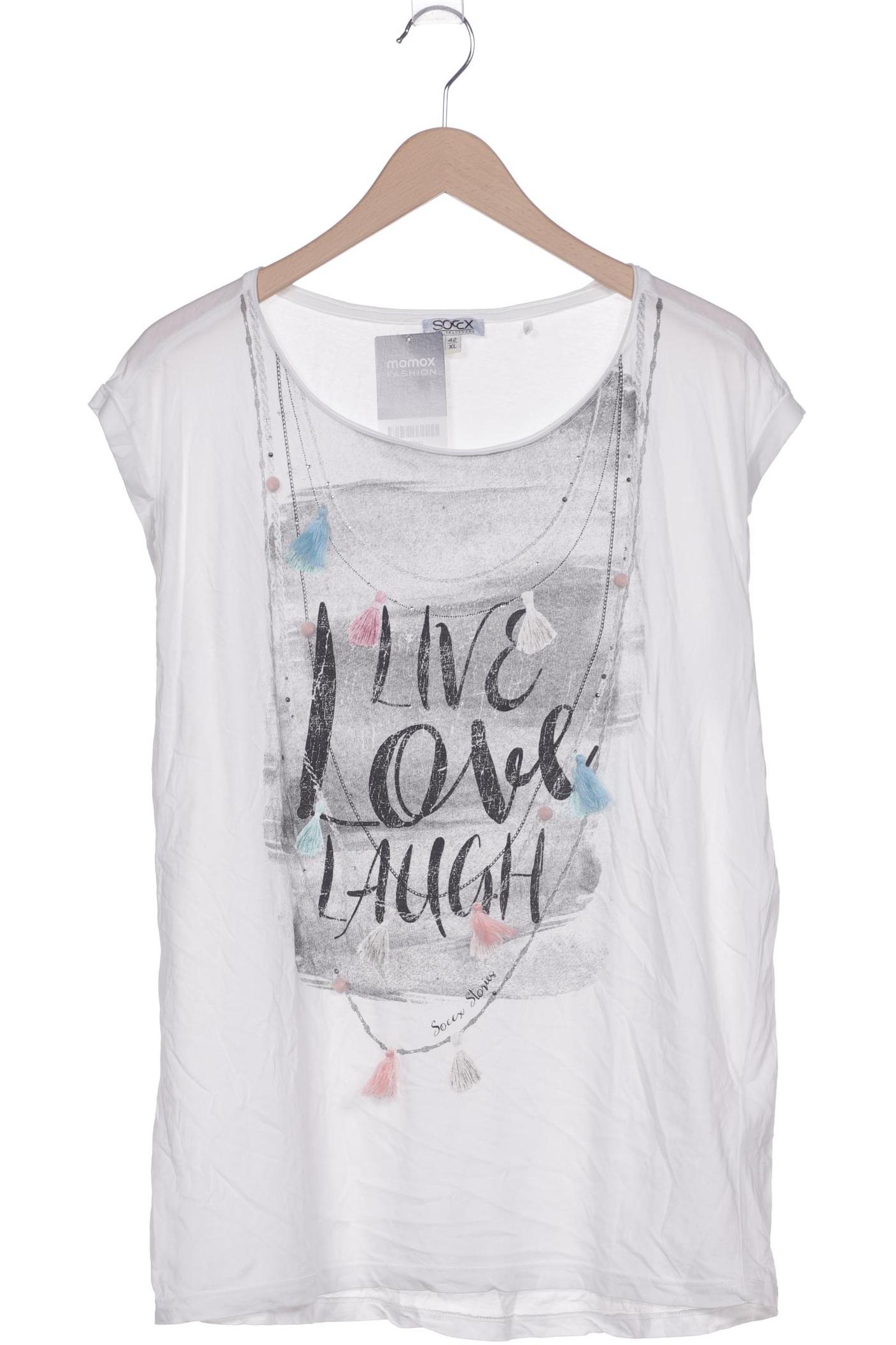 

Soccx Damen T-Shirt, weiß, Gr. 42