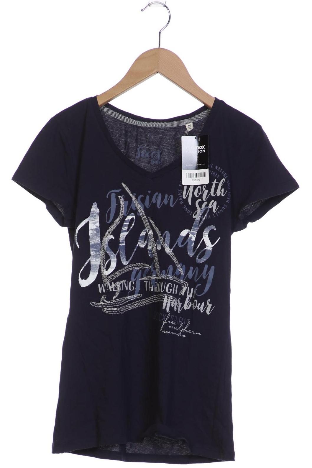 

Soccx Damen T-Shirt, marineblau, Gr. 36