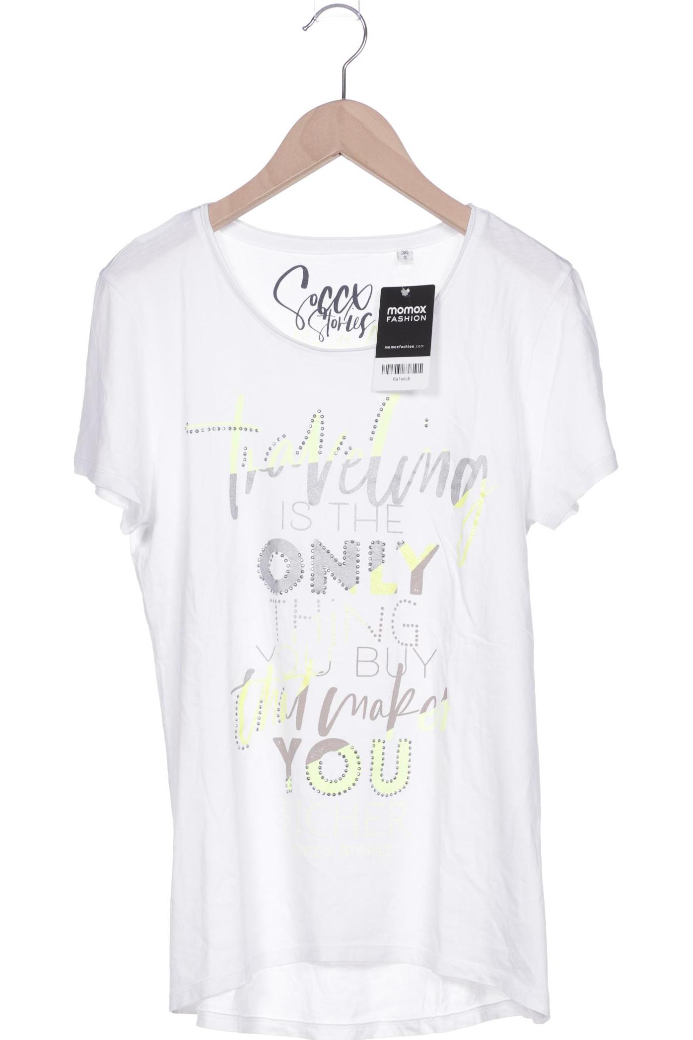 

SOCCX Damen T-Shirt, weiß