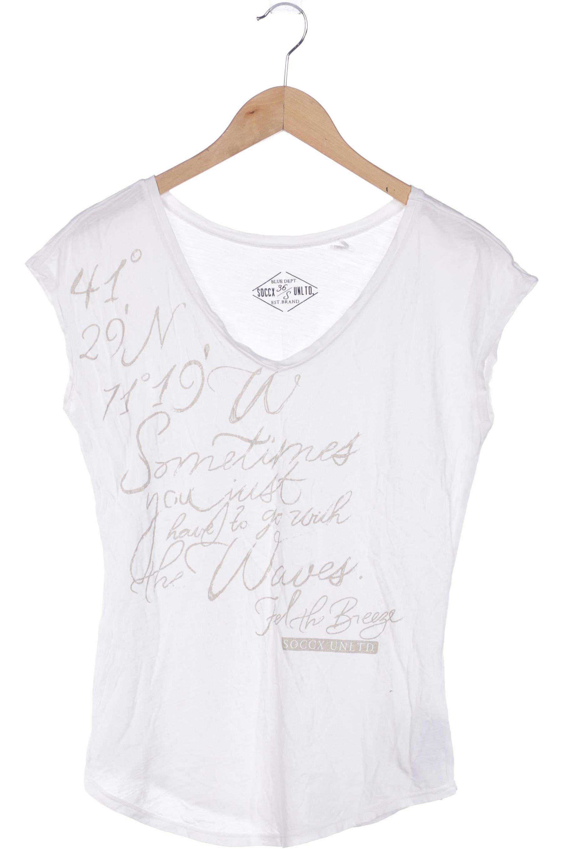 

Soccx Damen T-Shirt, weiß, Gr. 36