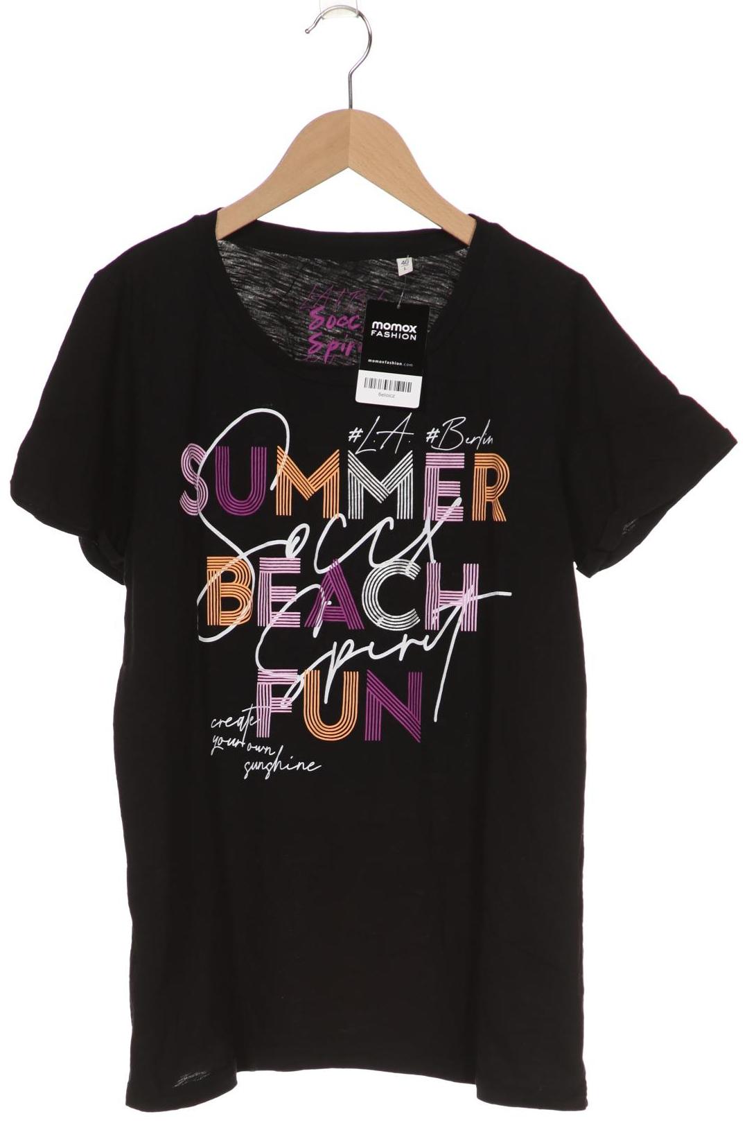 

SOCCX Damen T-Shirt, schwarz
