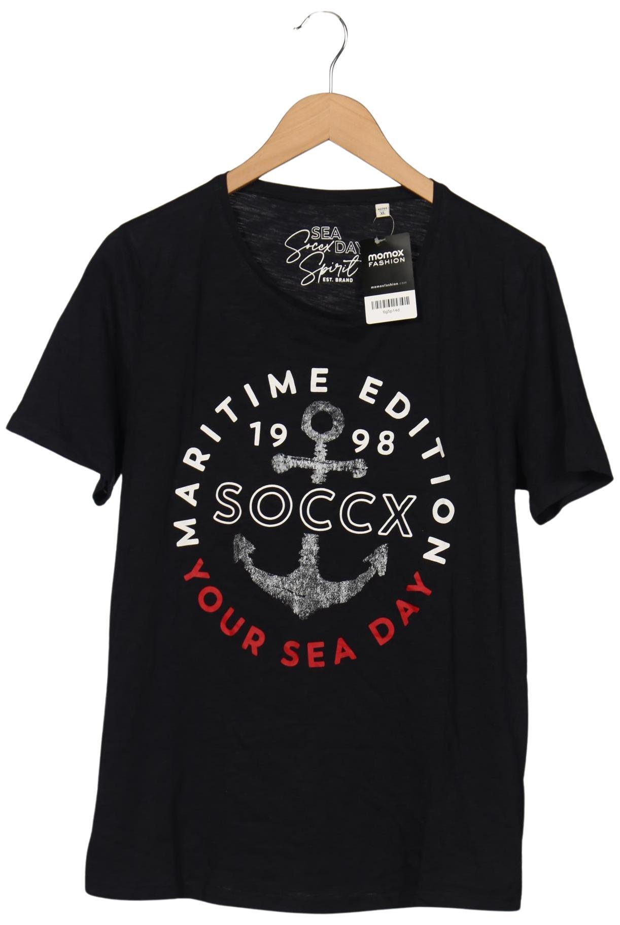 

Soccx Damen T-Shirt, marineblau, Gr. 44