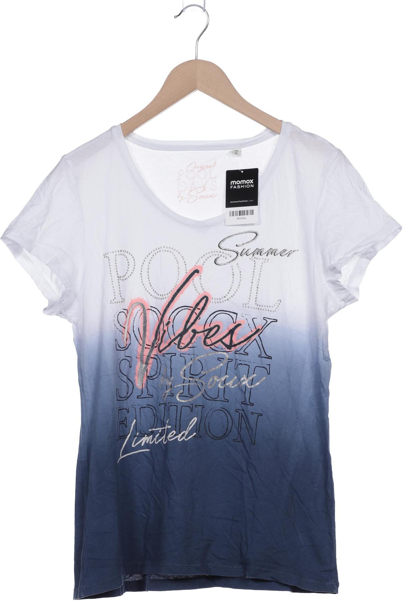 

Soccx Damen T-Shirt, blau, Gr. 42