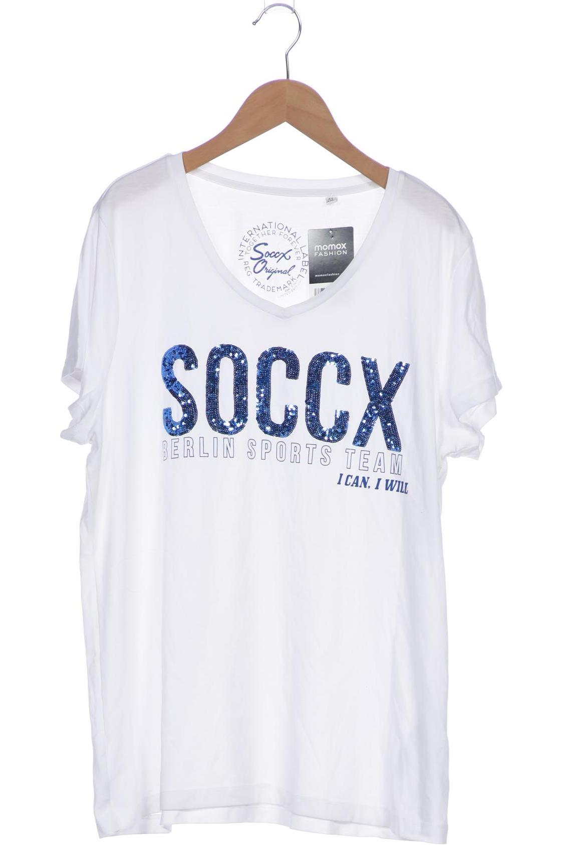 

Soccx Damen T-Shirt, weiß, Gr. 44