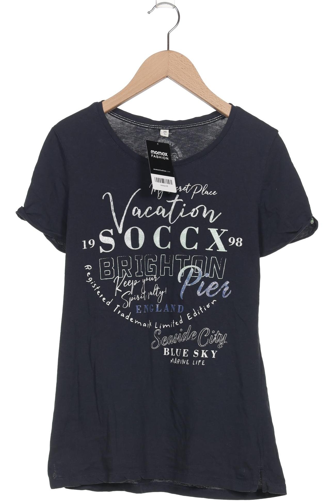

Soccx Damen T-Shirt, marineblau, Gr. 36