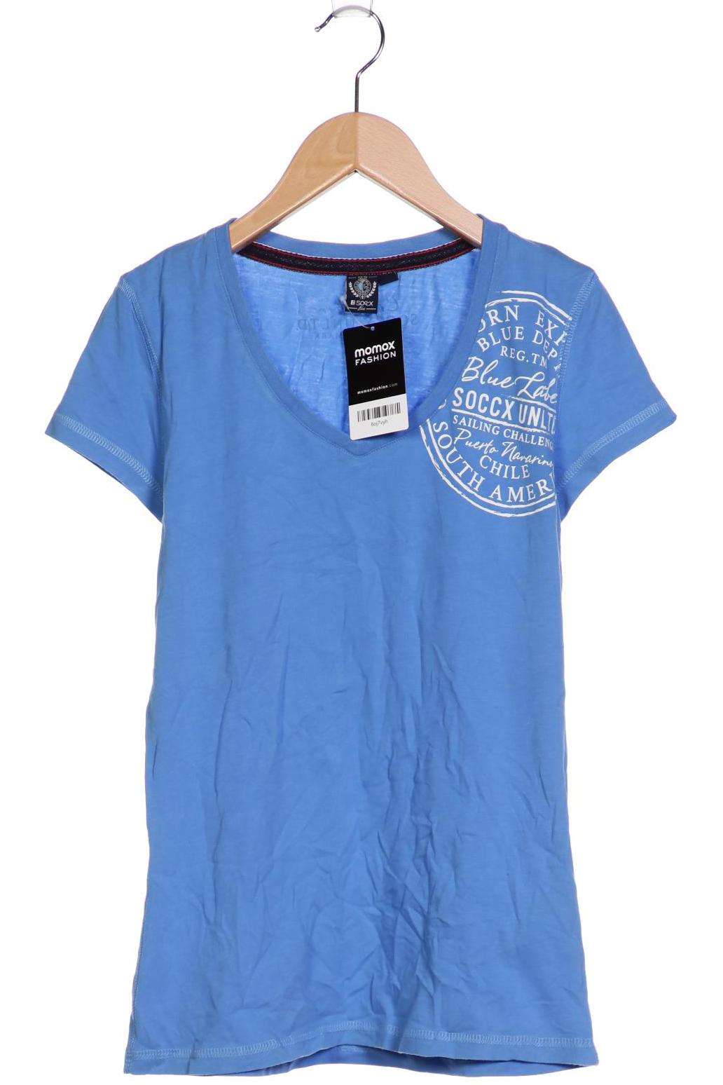 

Soccx Damen T-Shirt, blau, Gr. 36