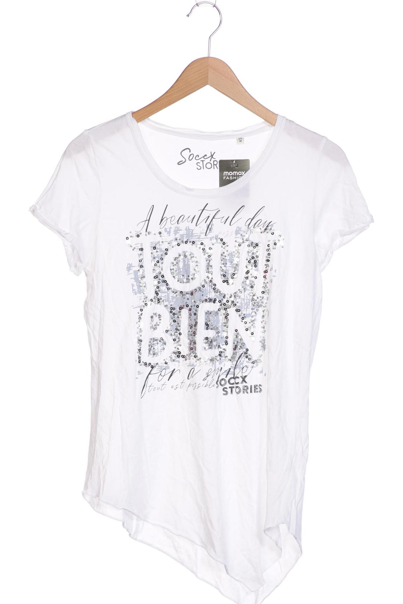 

SOCCX Damen T-Shirt, weiß