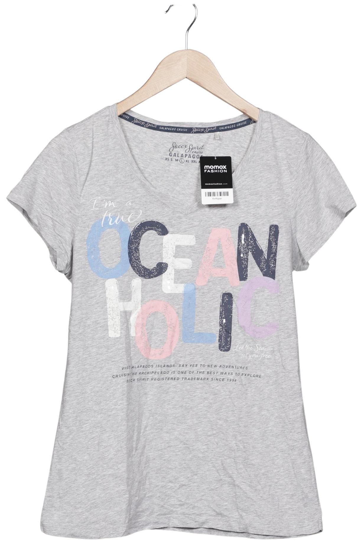 

Soccx Damen T-Shirt, grau, Gr. 42