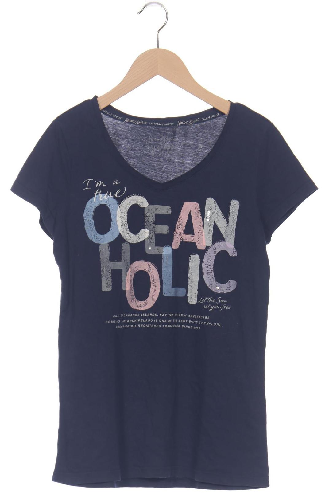 

Soccx Damen T-Shirt, marineblau, Gr. 38