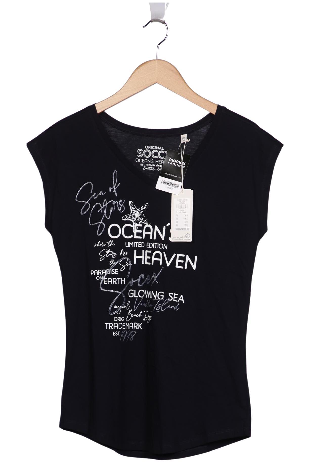 

Soccx Damen T-Shirt, schwarz, Gr. 38