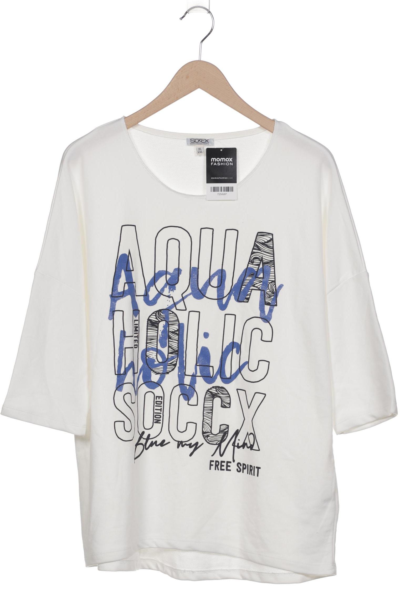 

Soccx Damen T-Shirt, weiß, Gr. 44