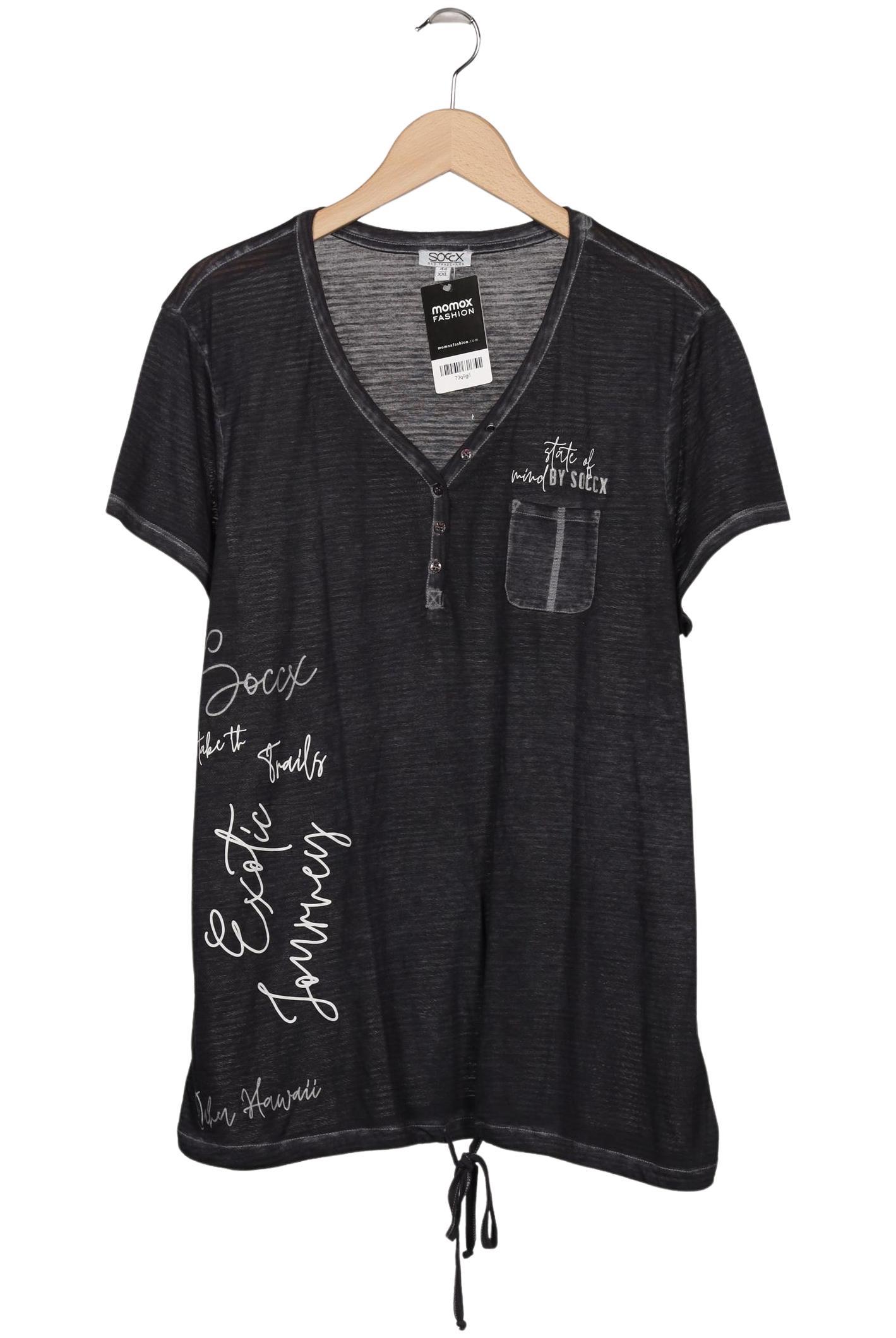 

Soccx Damen T-Shirt, grau, Gr. 44