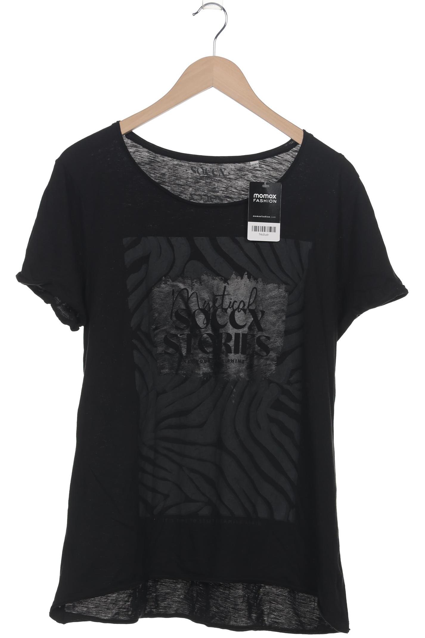

Soccx Damen T-Shirt, schwarz, Gr. 44