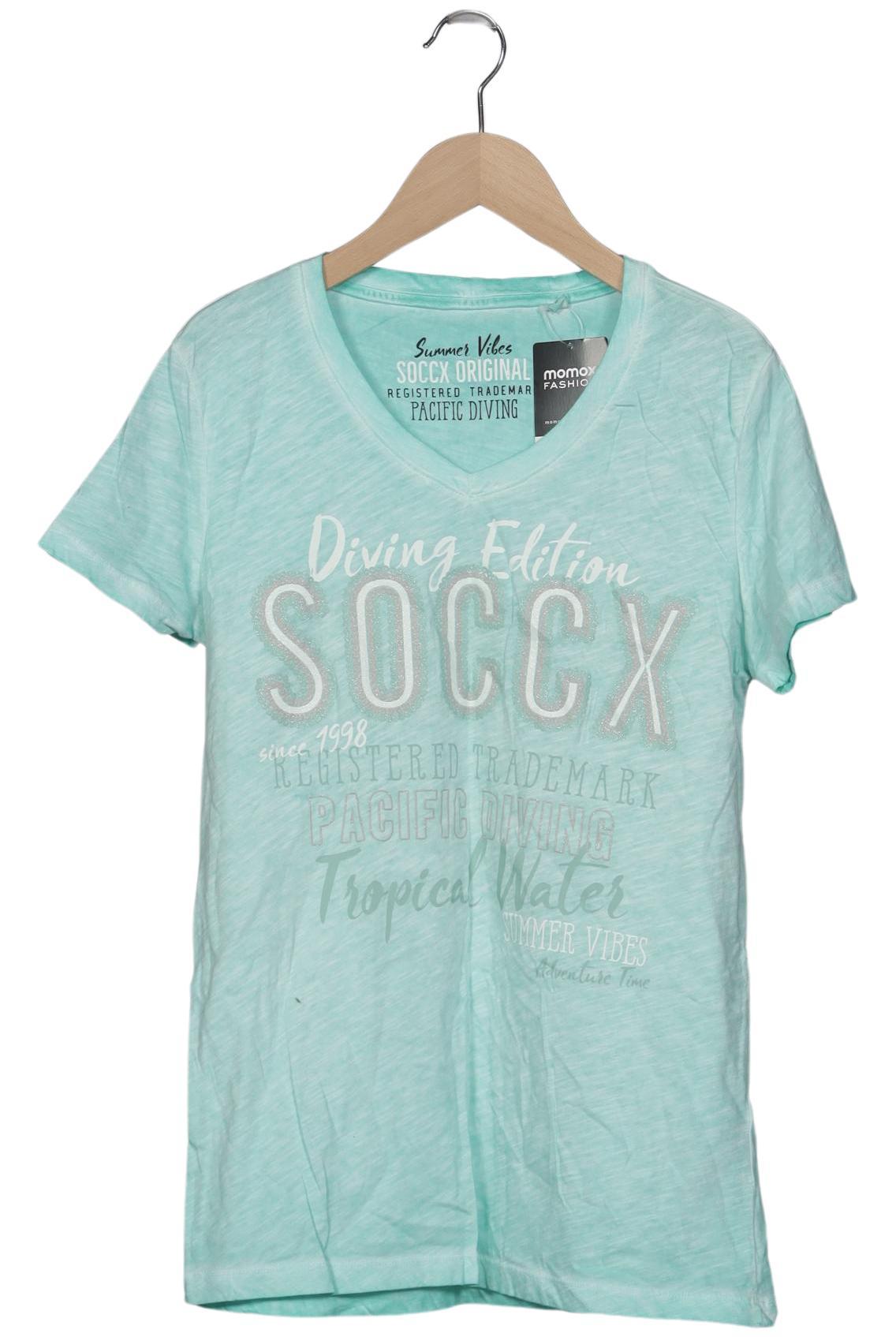 

Soccx Damen T-Shirt, hellgrün, Gr. 36