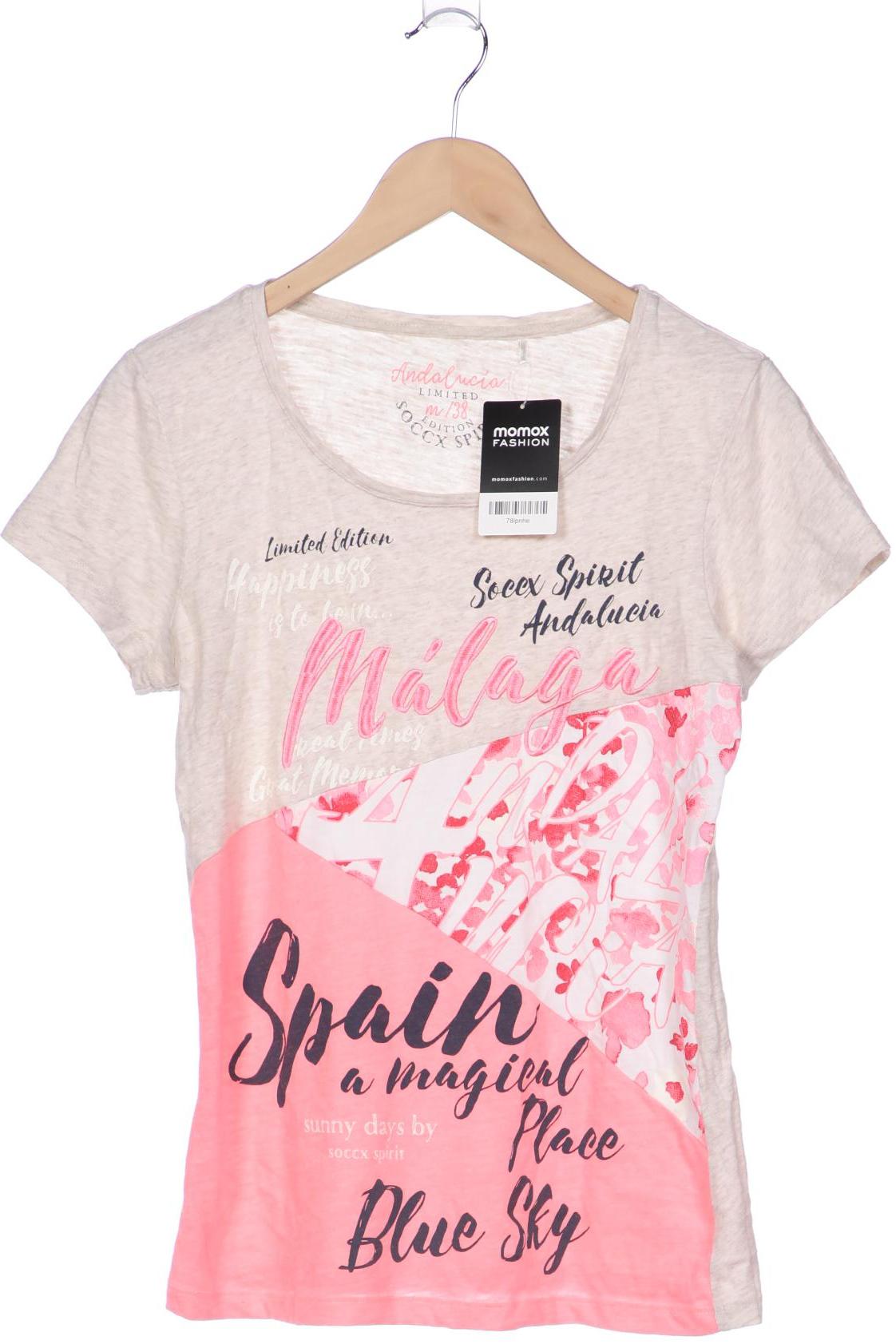 

SOCCX Damen T-Shirt, beige
