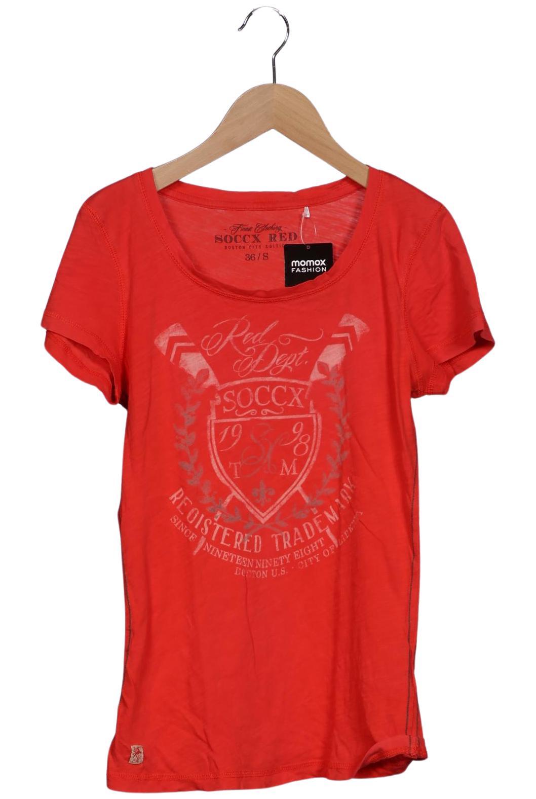

Soccx Damen T-Shirt, rot, Gr. 36