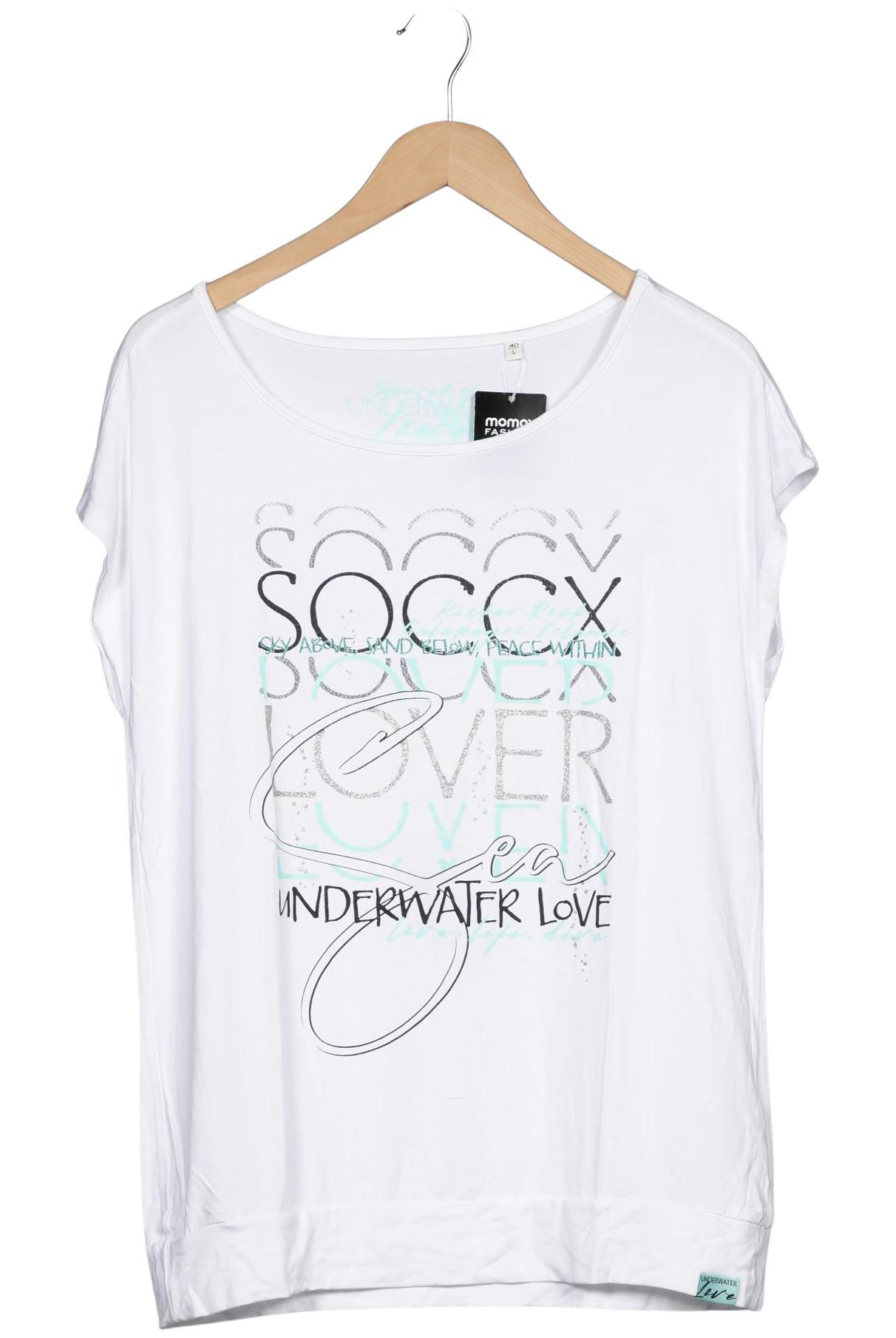 

Soccx Damen T-Shirt, weiß, Gr. 40