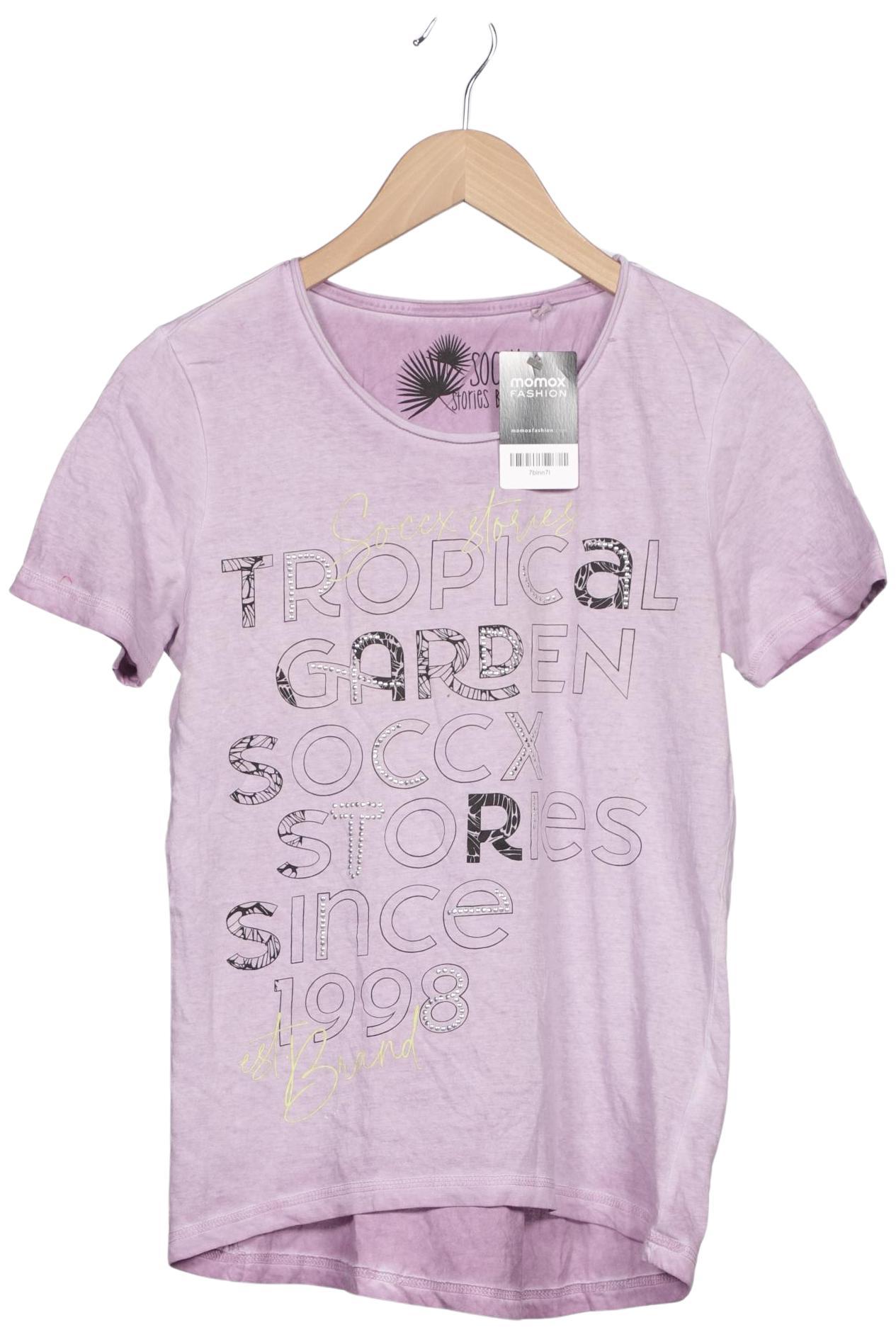 

Soccx Damen T-Shirt, flieder, Gr. 34