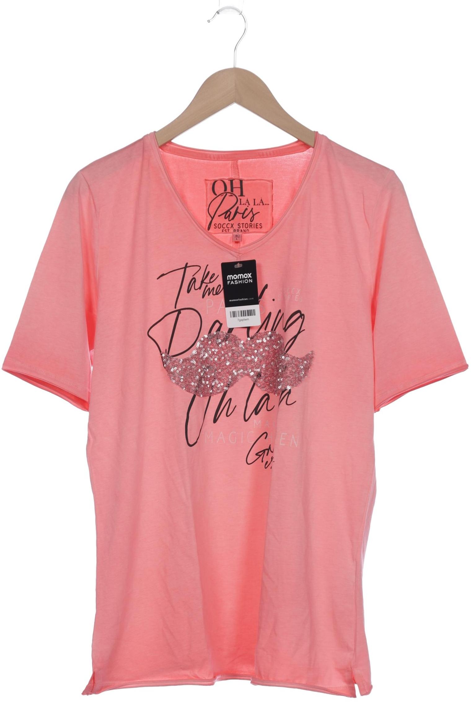 

Soccx Damen T-Shirt, pink, Gr. 40