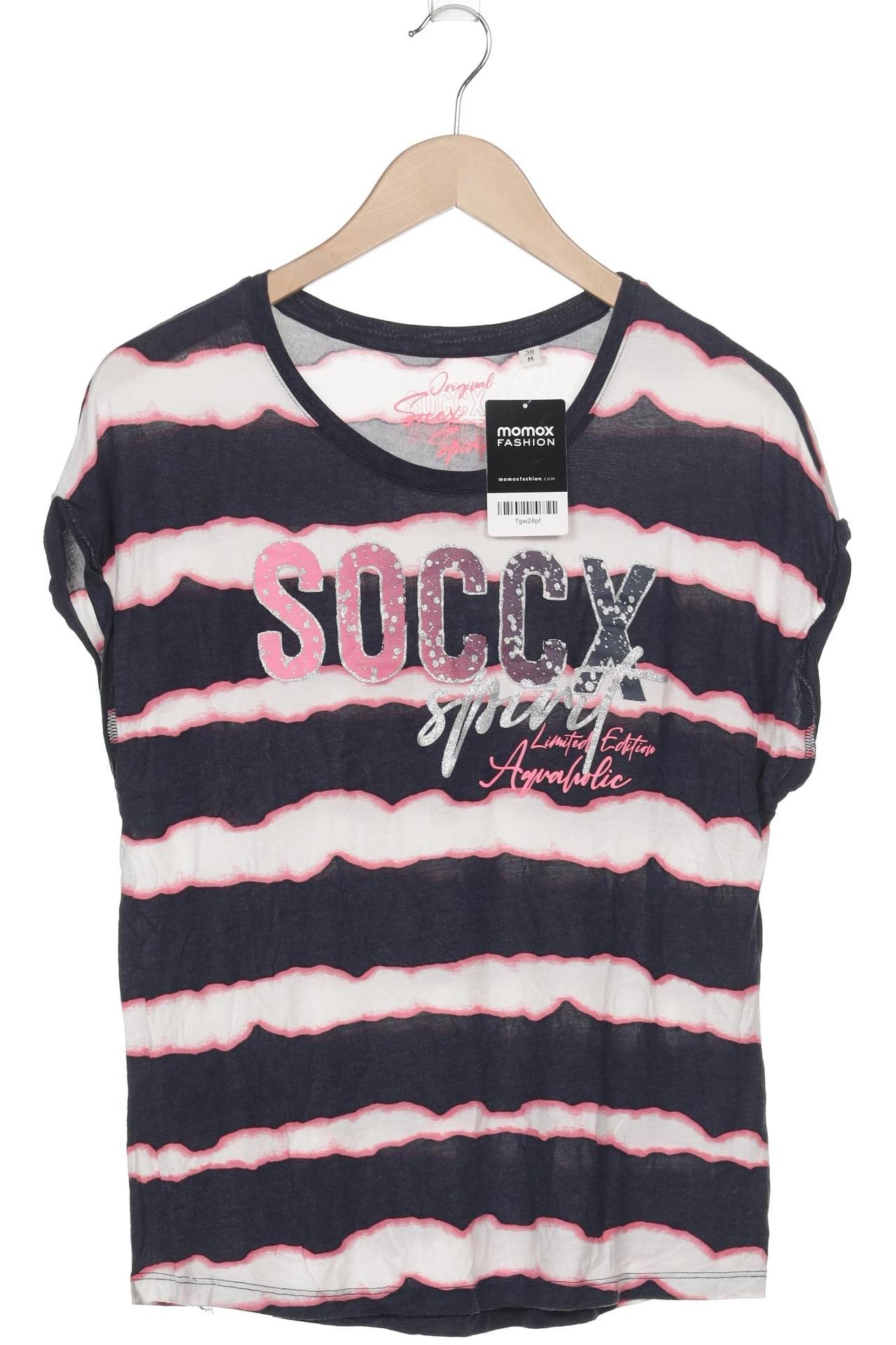 

Soccx Damen T-Shirt, marineblau, Gr. 38