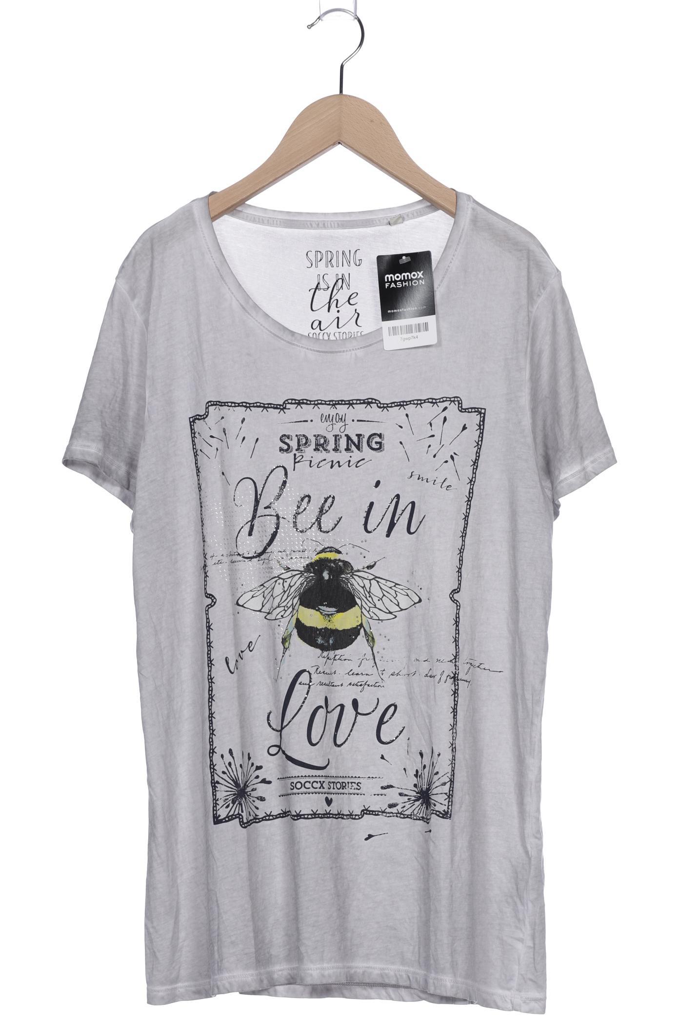 

Soccx Damen T-Shirt, grau, Gr. 42