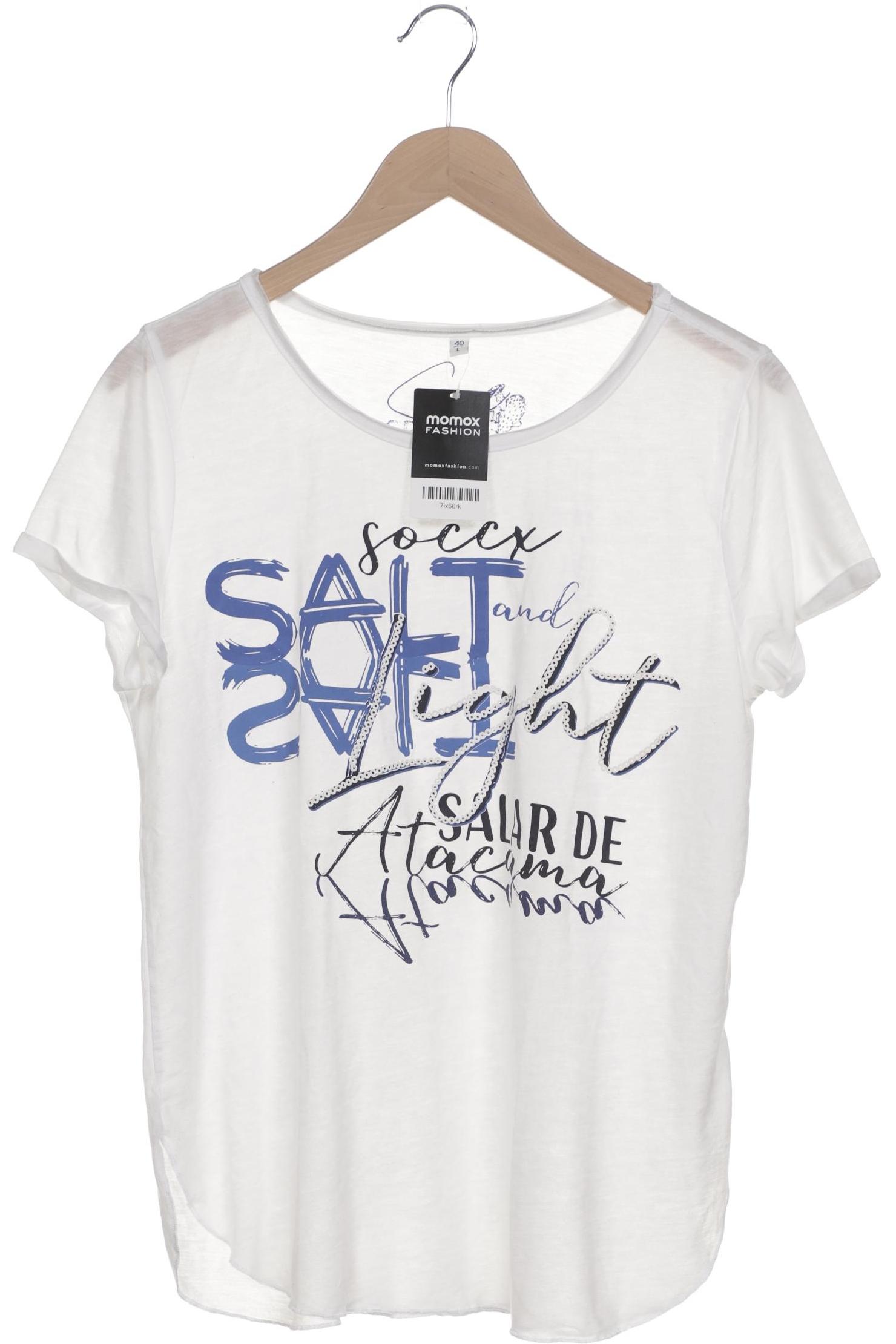 

Soccx Damen T-Shirt, weiß, Gr. 40