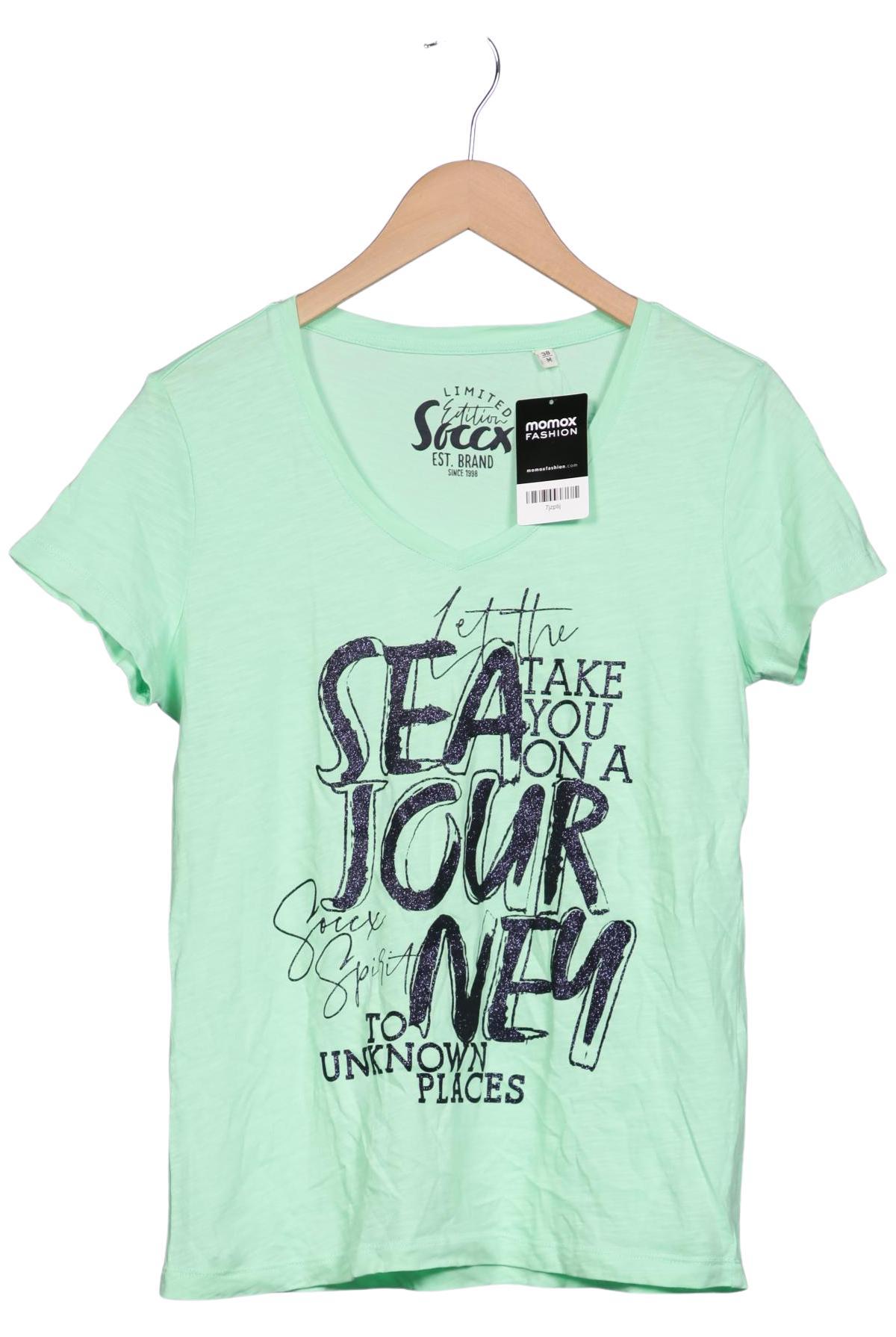 

Soccx Damen T-Shirt, hellgrün, Gr. 38