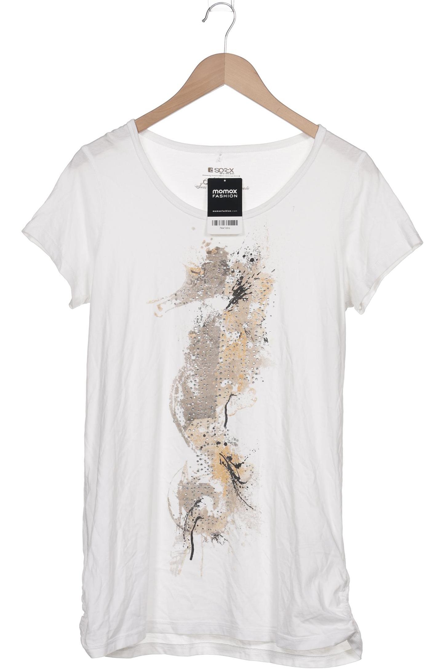 

Soccx Damen T-Shirt, weiß, Gr. 42